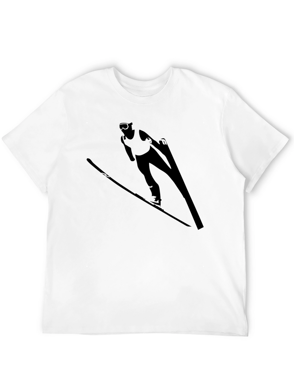 Ski Jumper Graphic Black T-Shirt