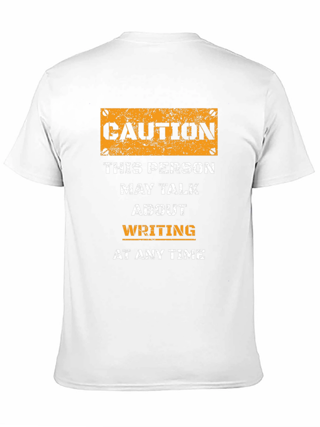 Caution Writing T-Shirt - Writer Gift Idea