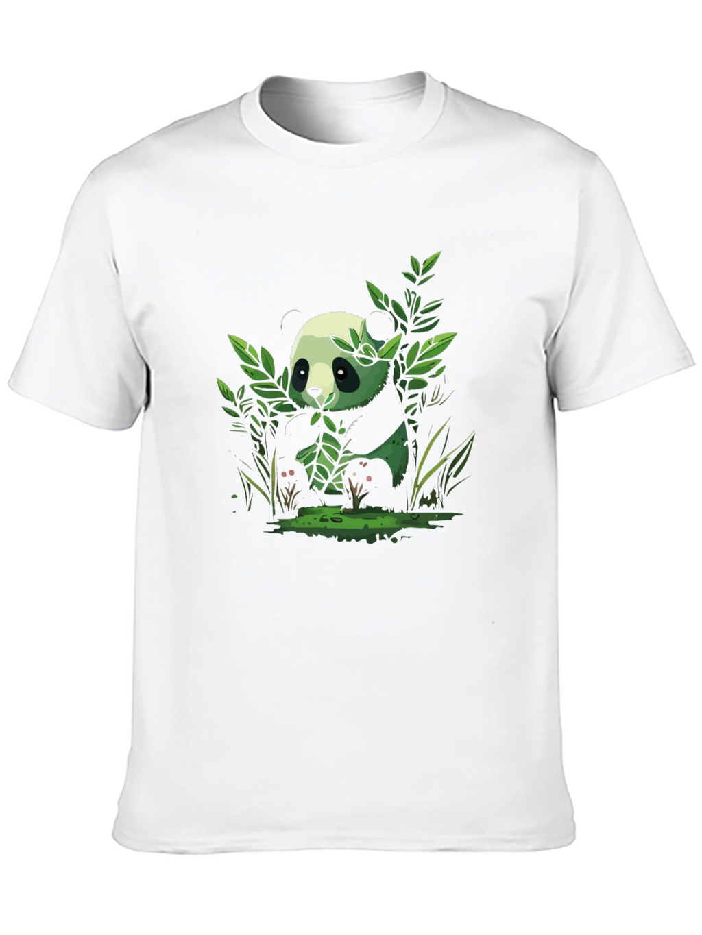 Panda Graphic Tee - Black Cotton Comfort