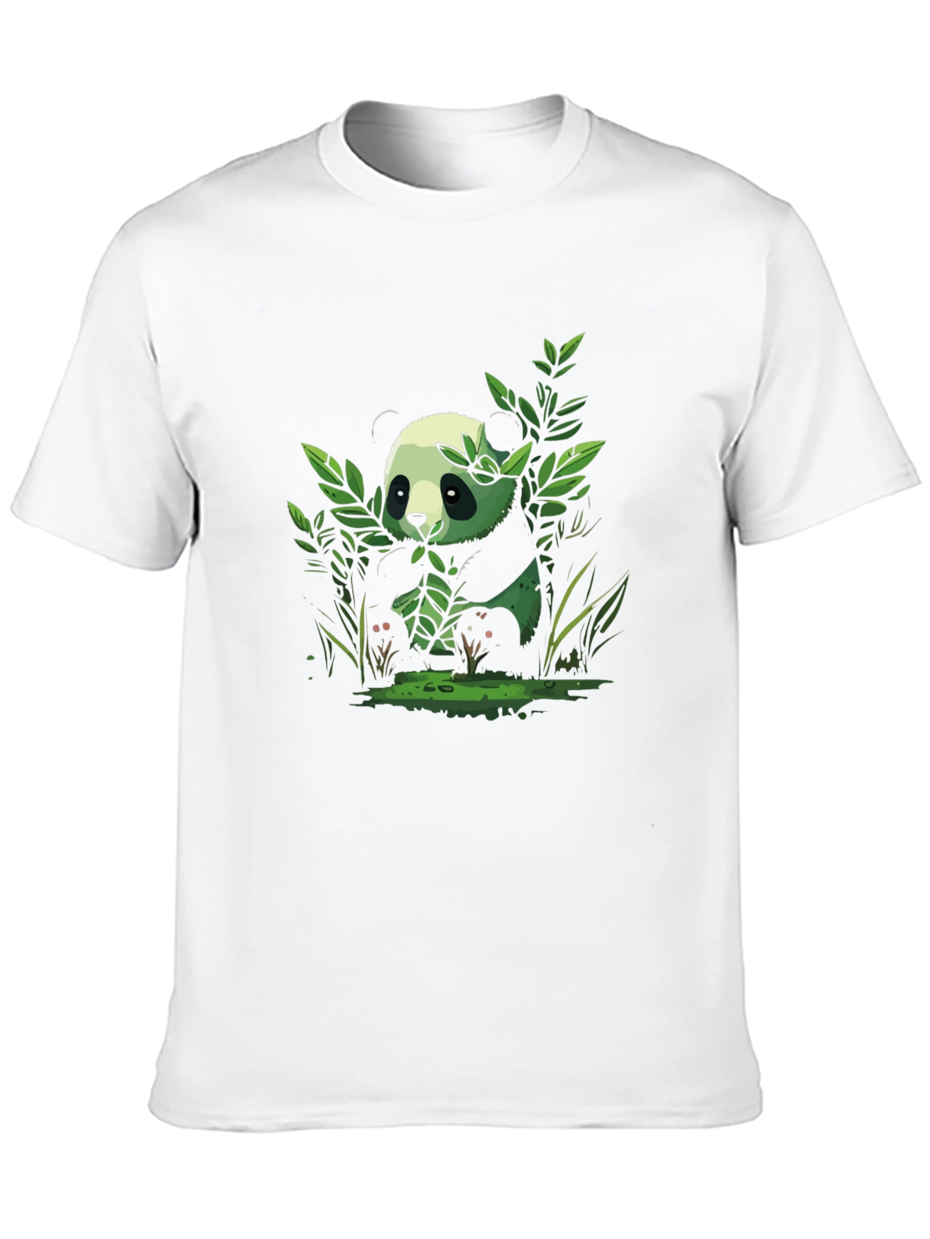 Panda Graphic Tee - Black Cotton Comfort