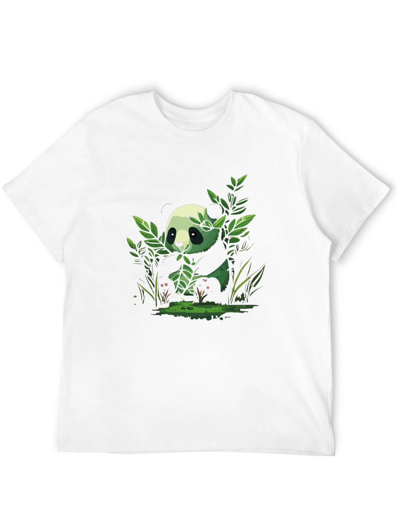 Panda Graphic Tee - Black Cotton Comfort