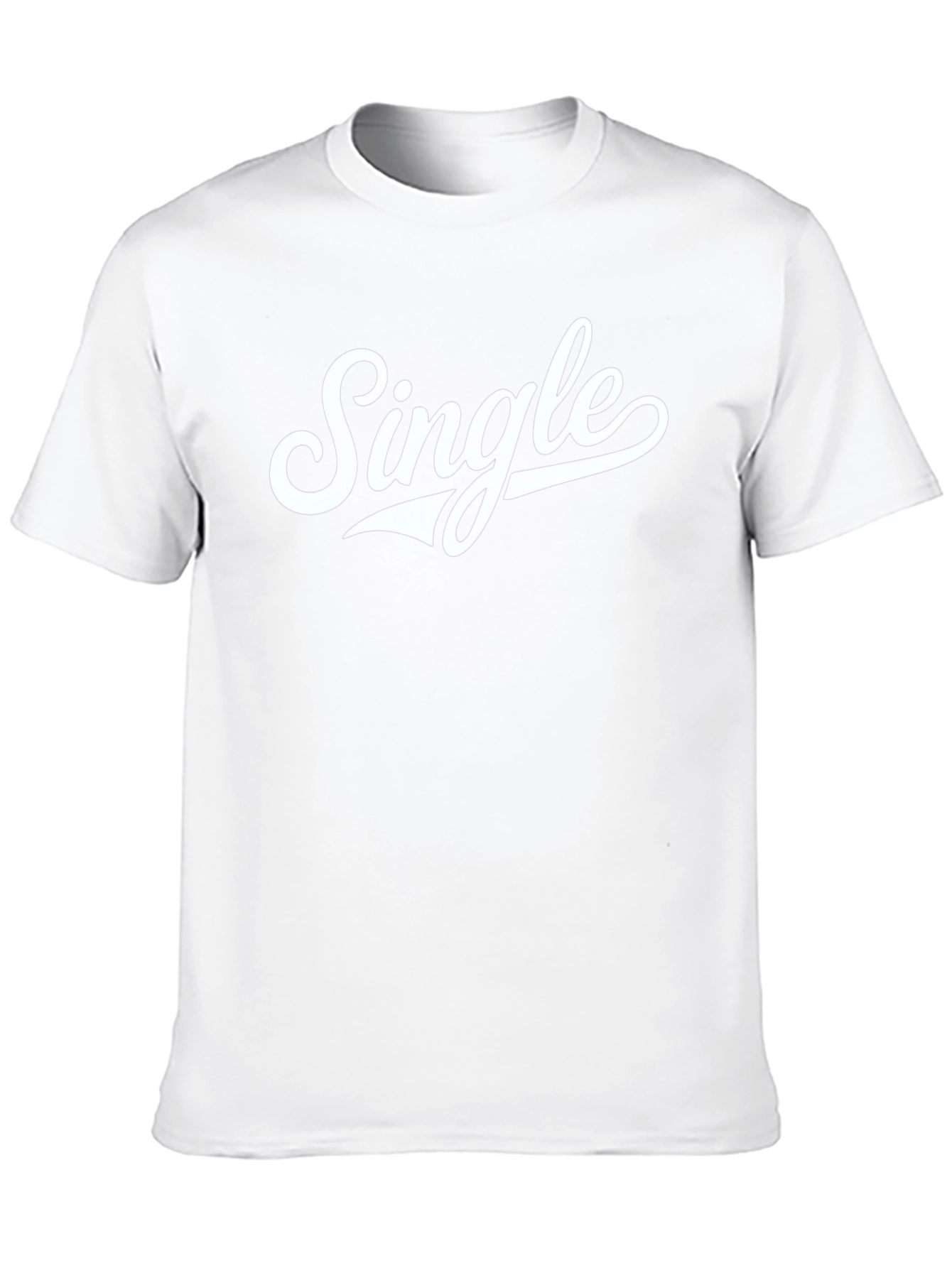 Single Graphic Tee - Black Cotton Blend