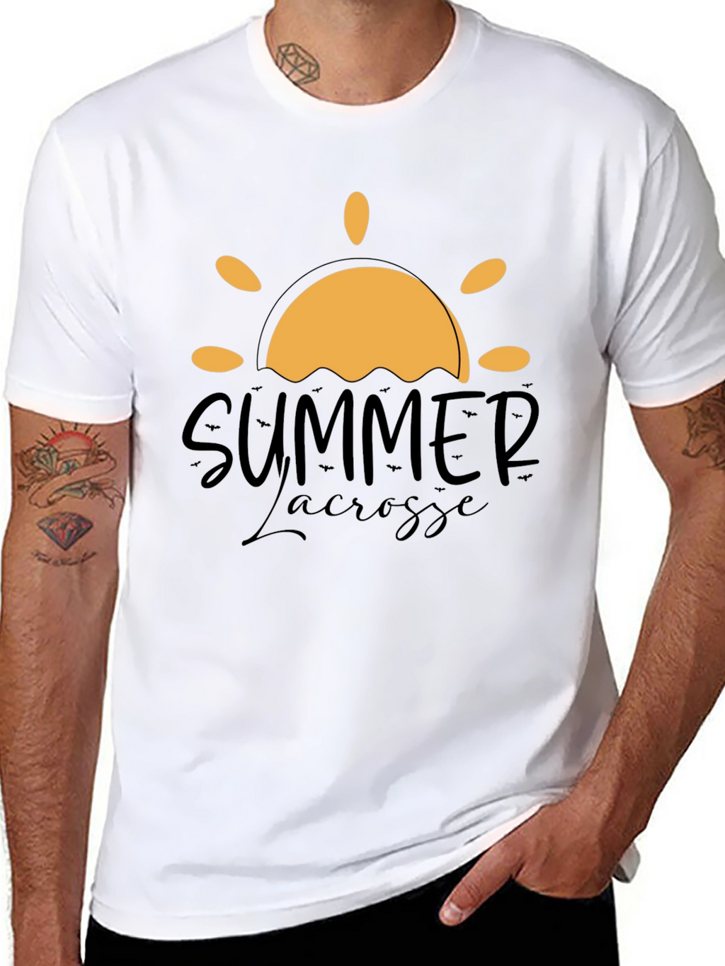 Summer Lacrosse T-Shirt - Trendy Graphic Tee