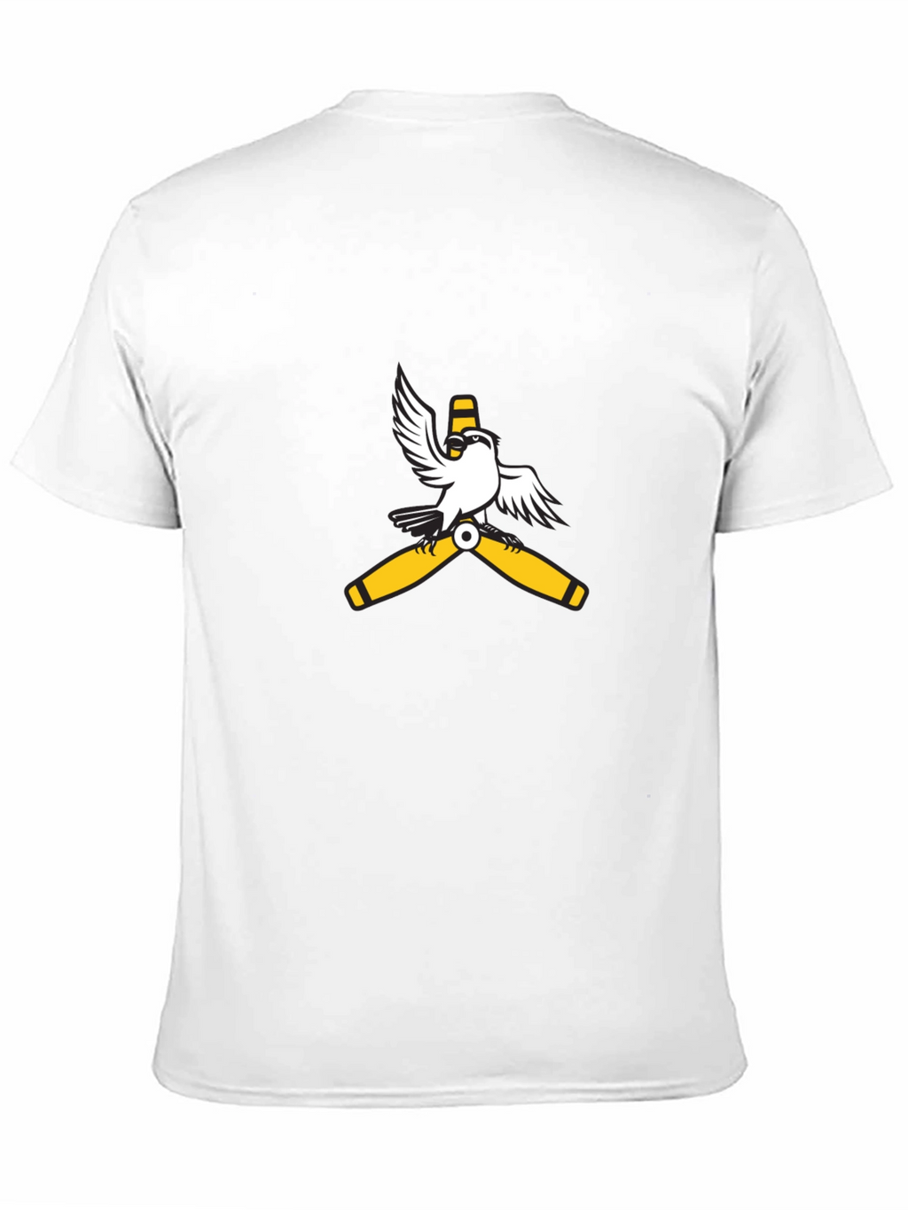 Aviator Bird Graphic Tee - Black
