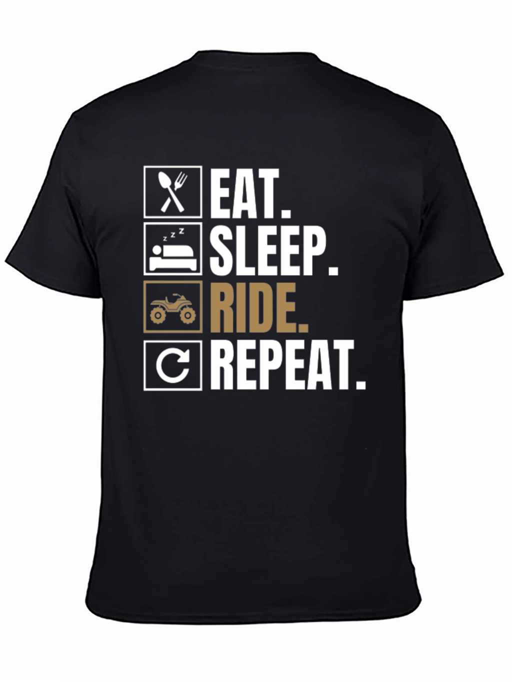 Eat Sleep Ride Repeat T-Shirt ATV Rider Tee