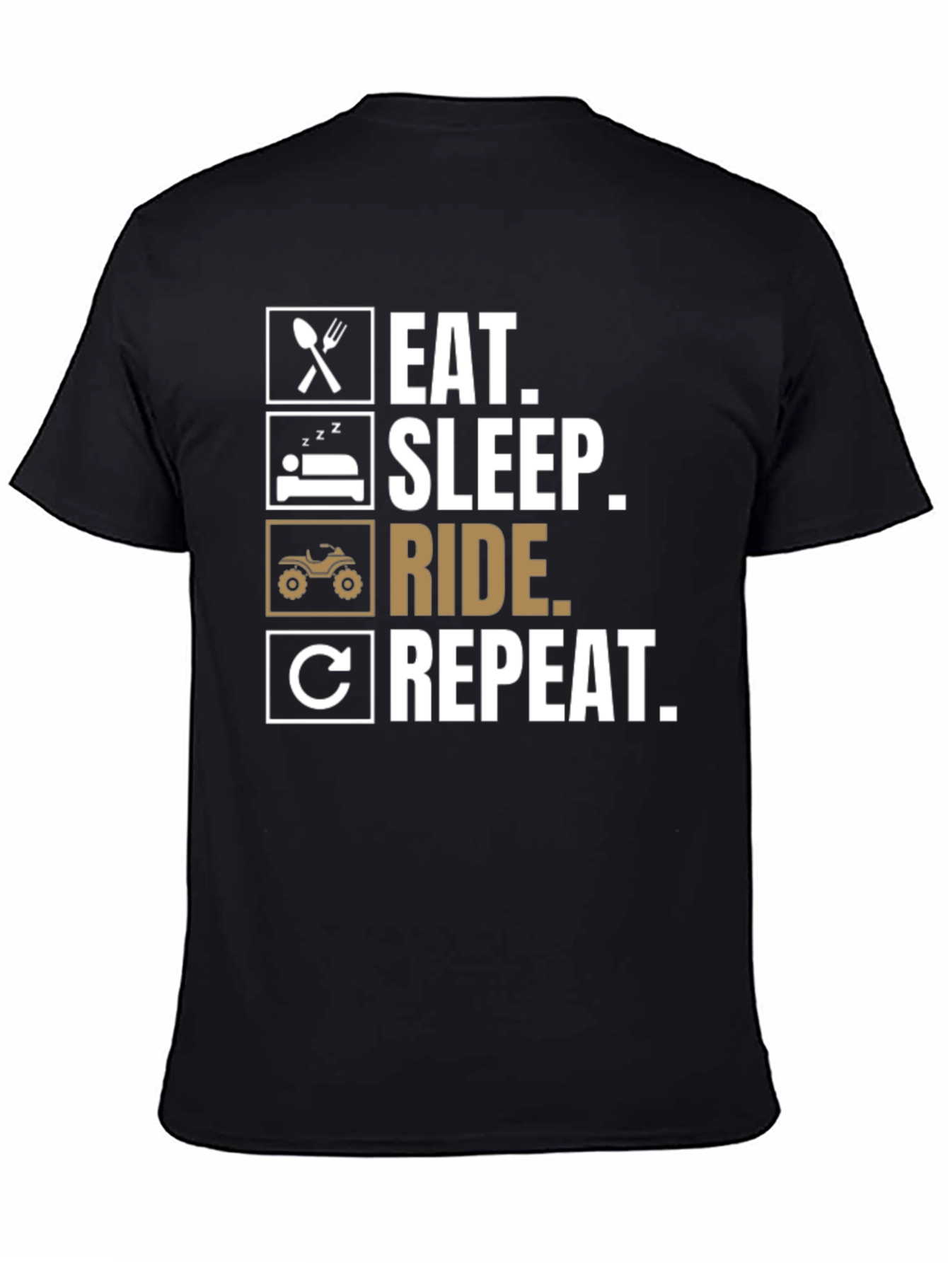 Eat Sleep Ride Repeat T-Shirt ATV Rider Tee