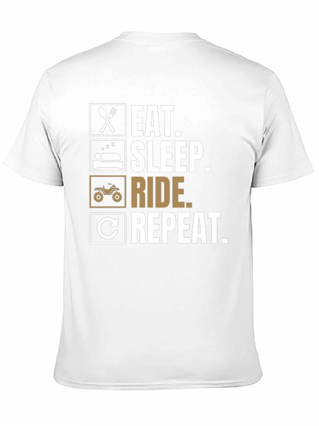 Eat Sleep Ride Repeat T-Shirt ATV Rider Tee
