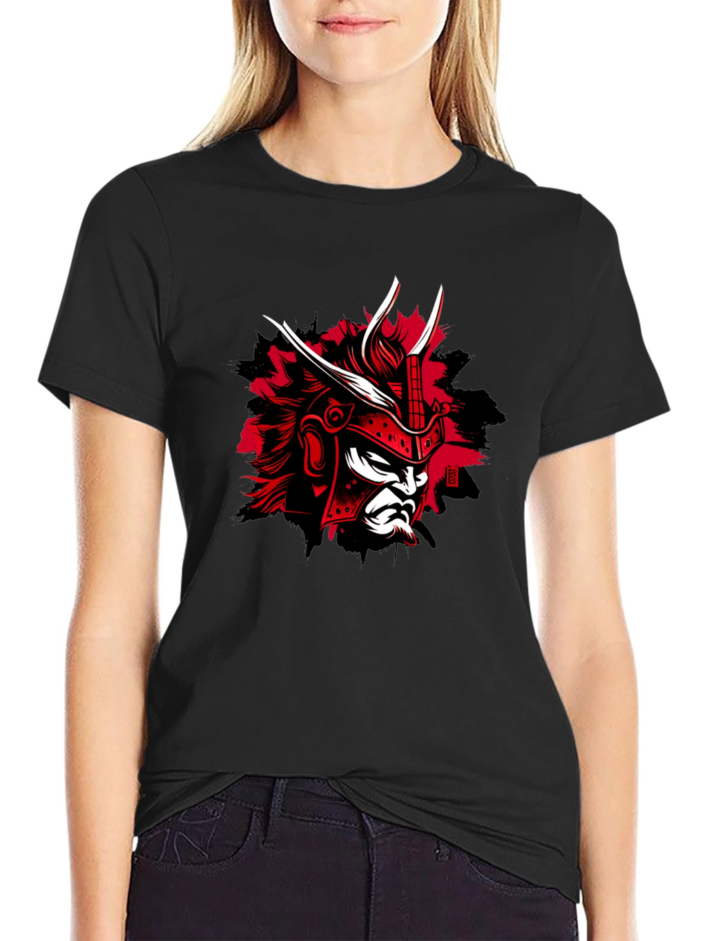 Samurai Warrior Graphic T-Shirt - Bold Style