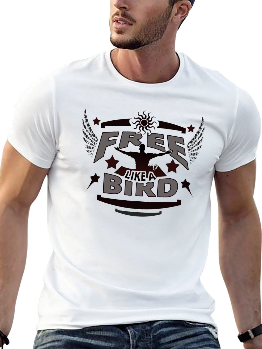 Free Like a Bird Graphic T-Shirt