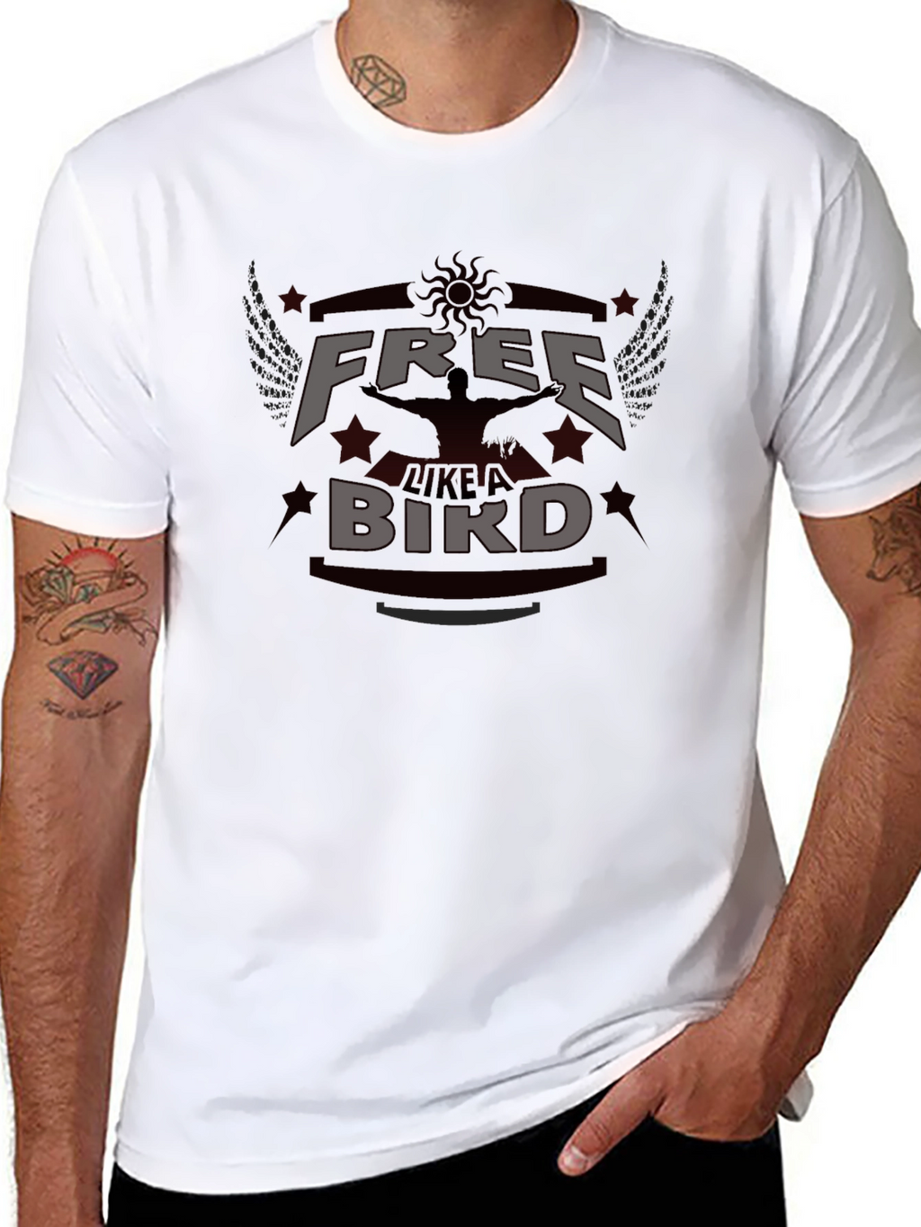 Free Like a Bird Graphic T-Shirt