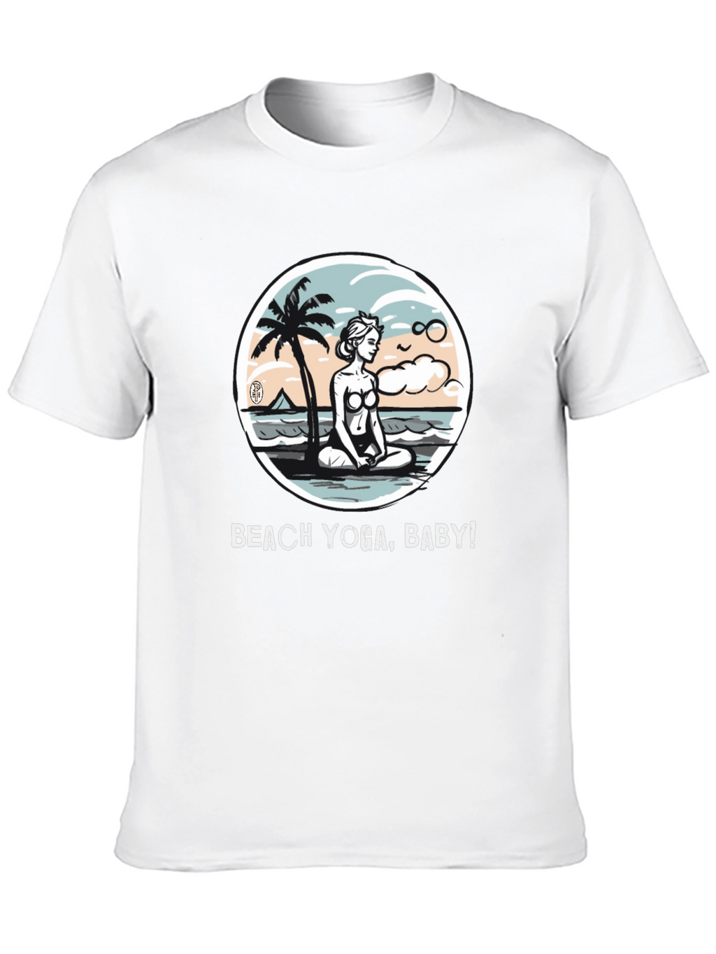 Beach Yoga T-Shirt - Relax & Meditate!