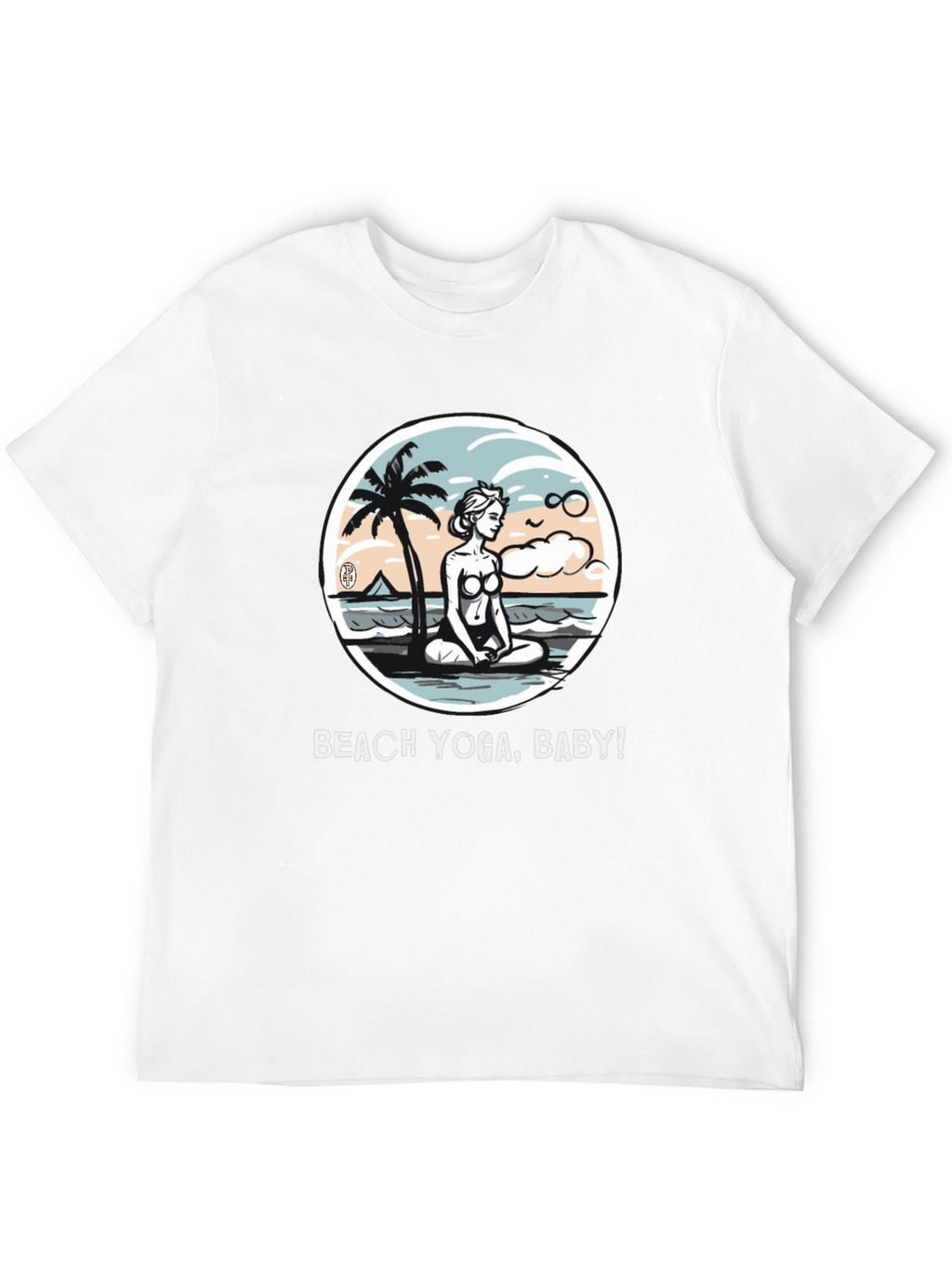 Beach Yoga T-Shirt - Relax & Meditate!