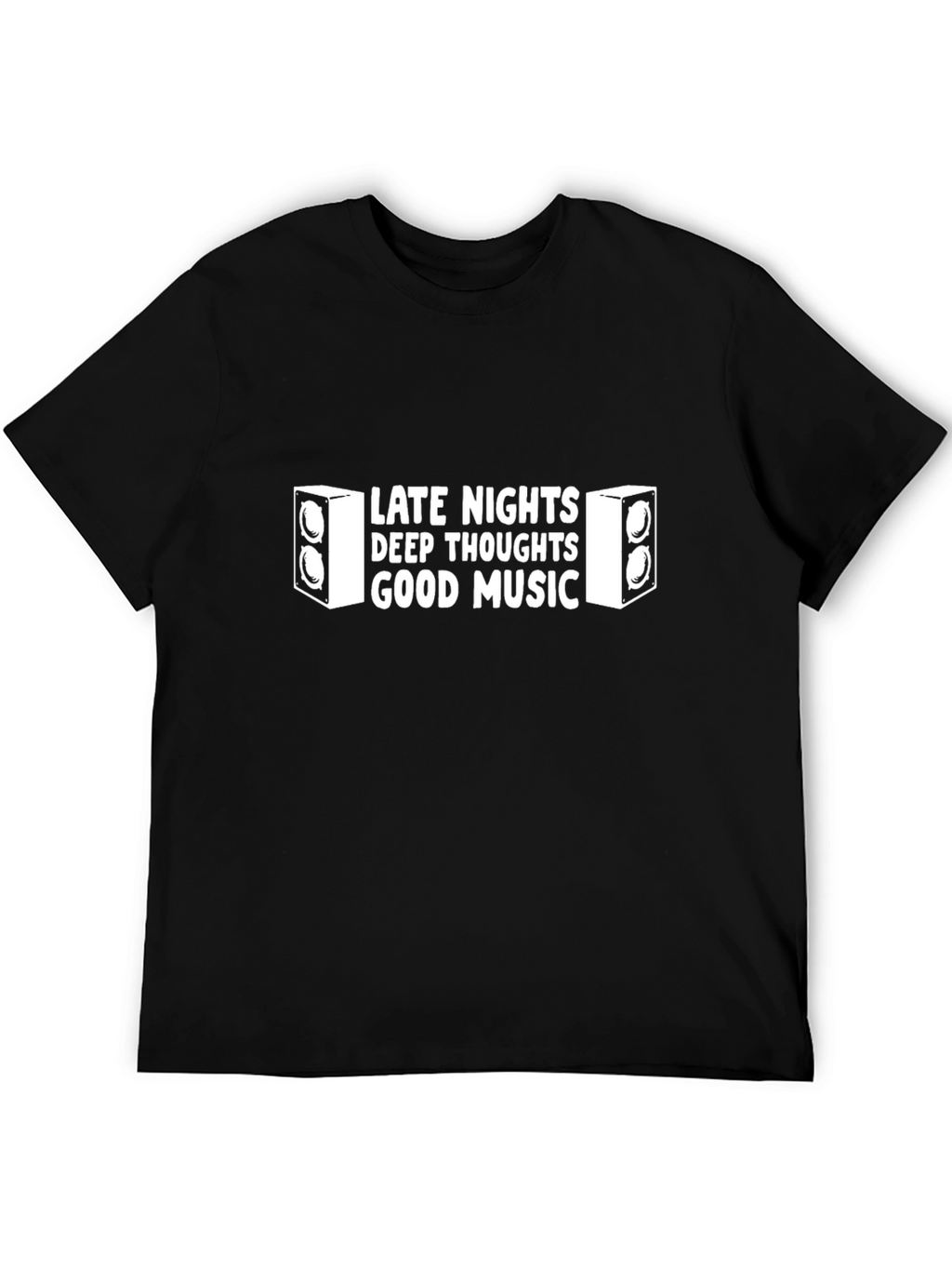Late Nights Deep Thoughts Good Music Graphic Tee