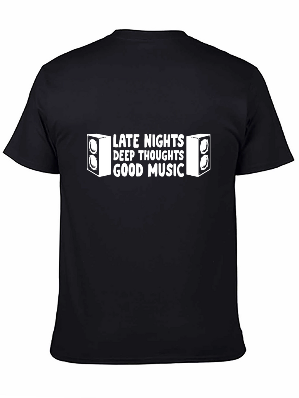 Late Nights Deep Thoughts Good Music Graphic Tee