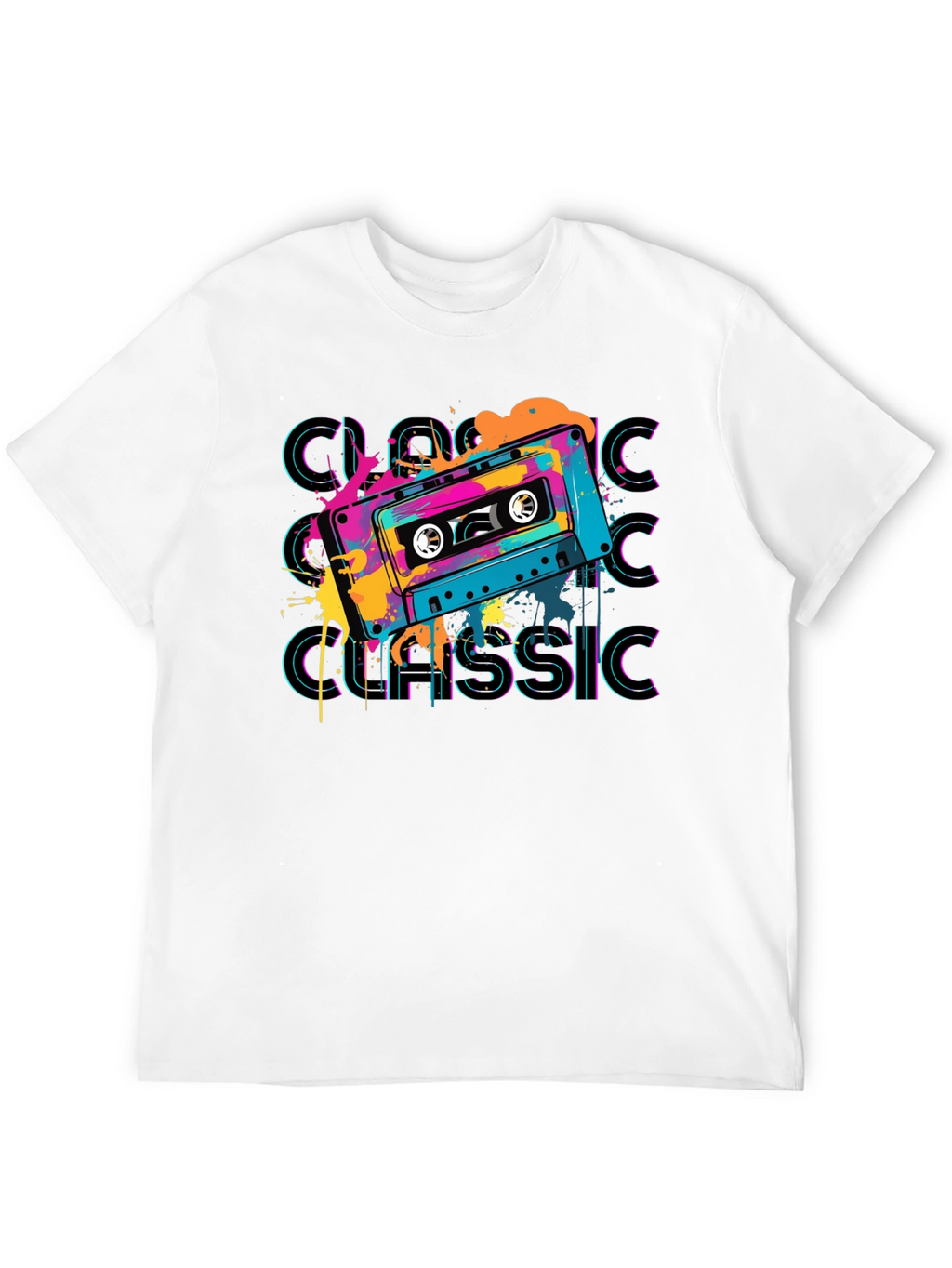 Retro Cassette Classic Graphic T-Shirt