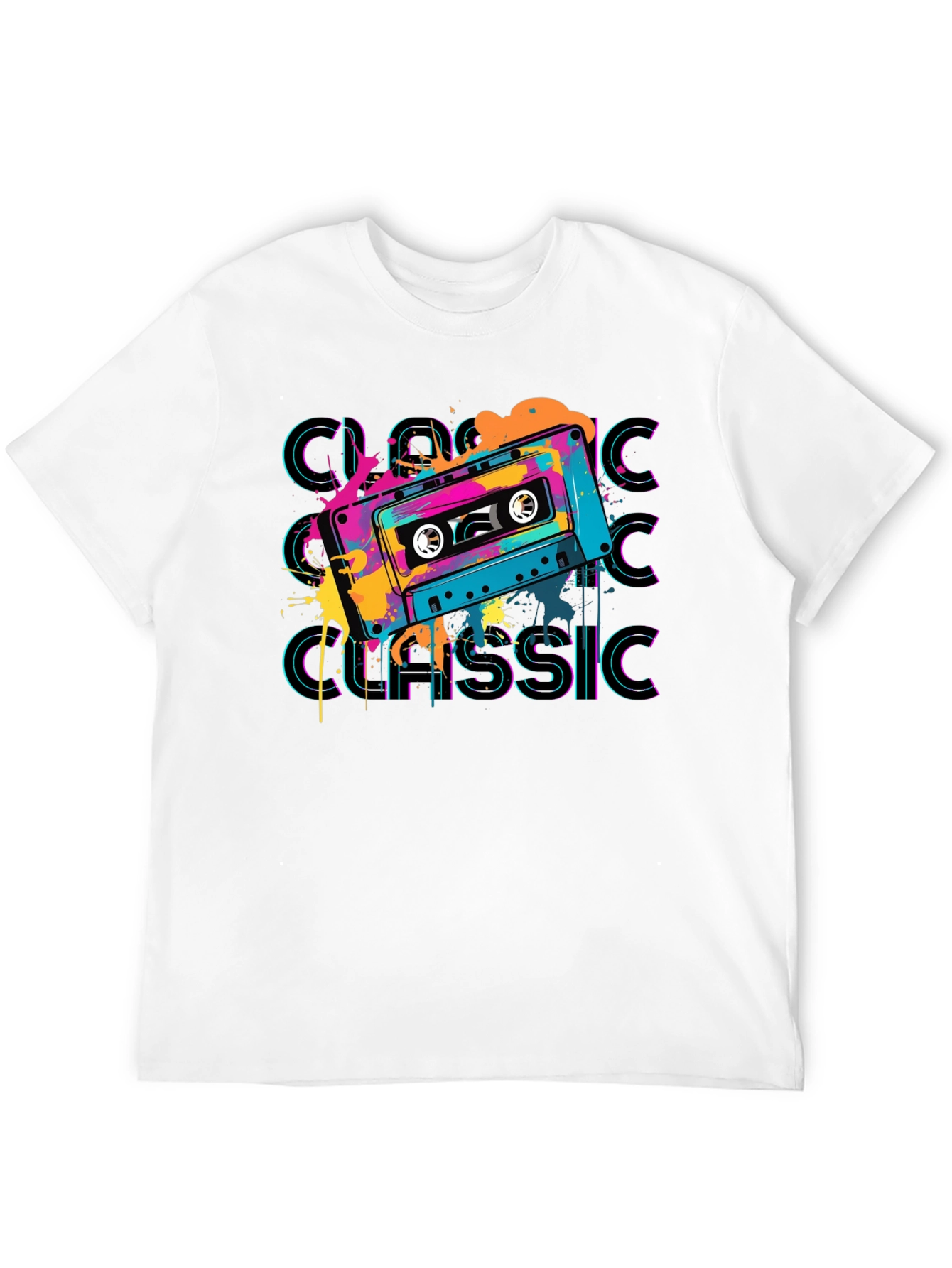 Retro Cassette Classic Graphic T-Shirt