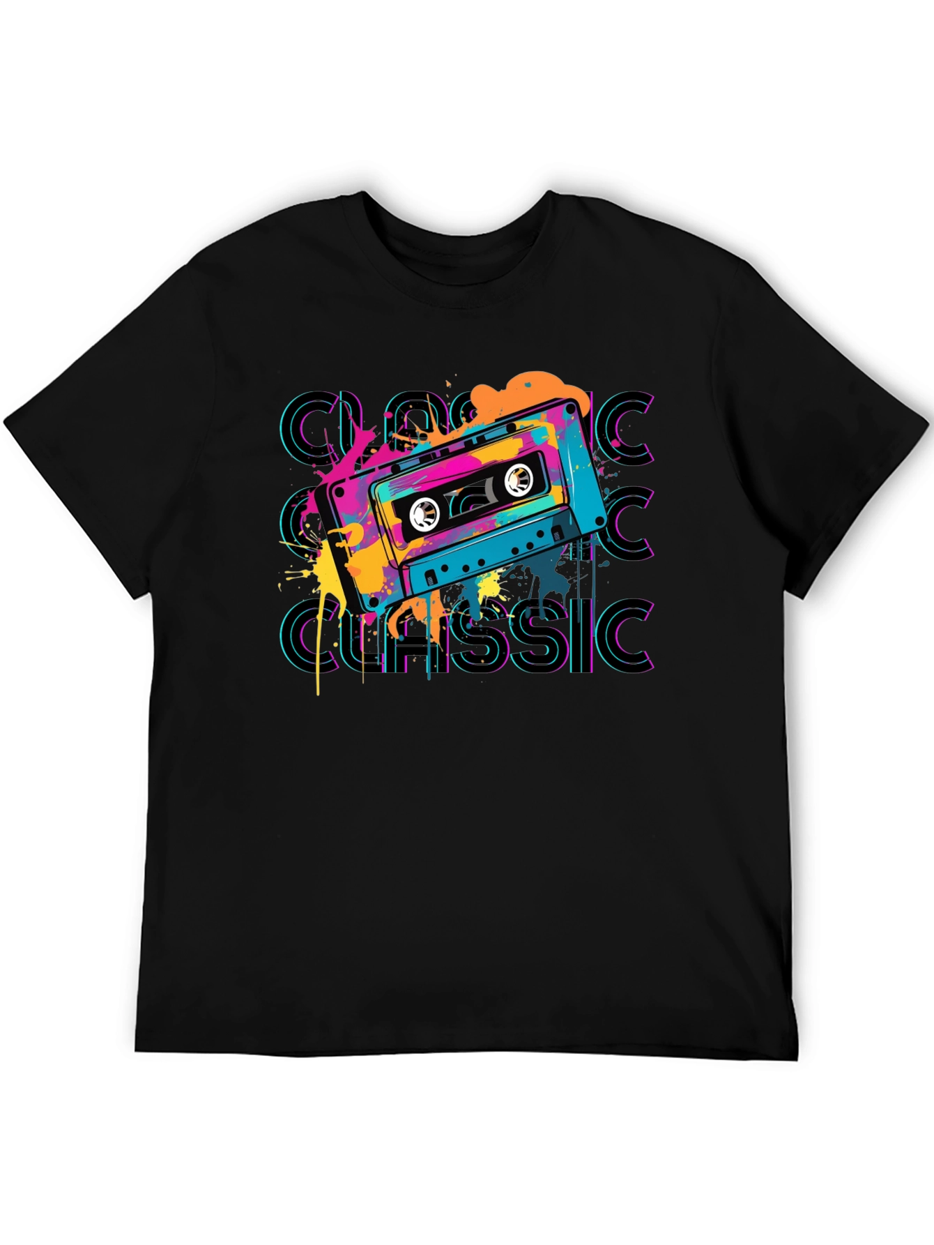 Retro Cassette Classic Graphic T-Shirt