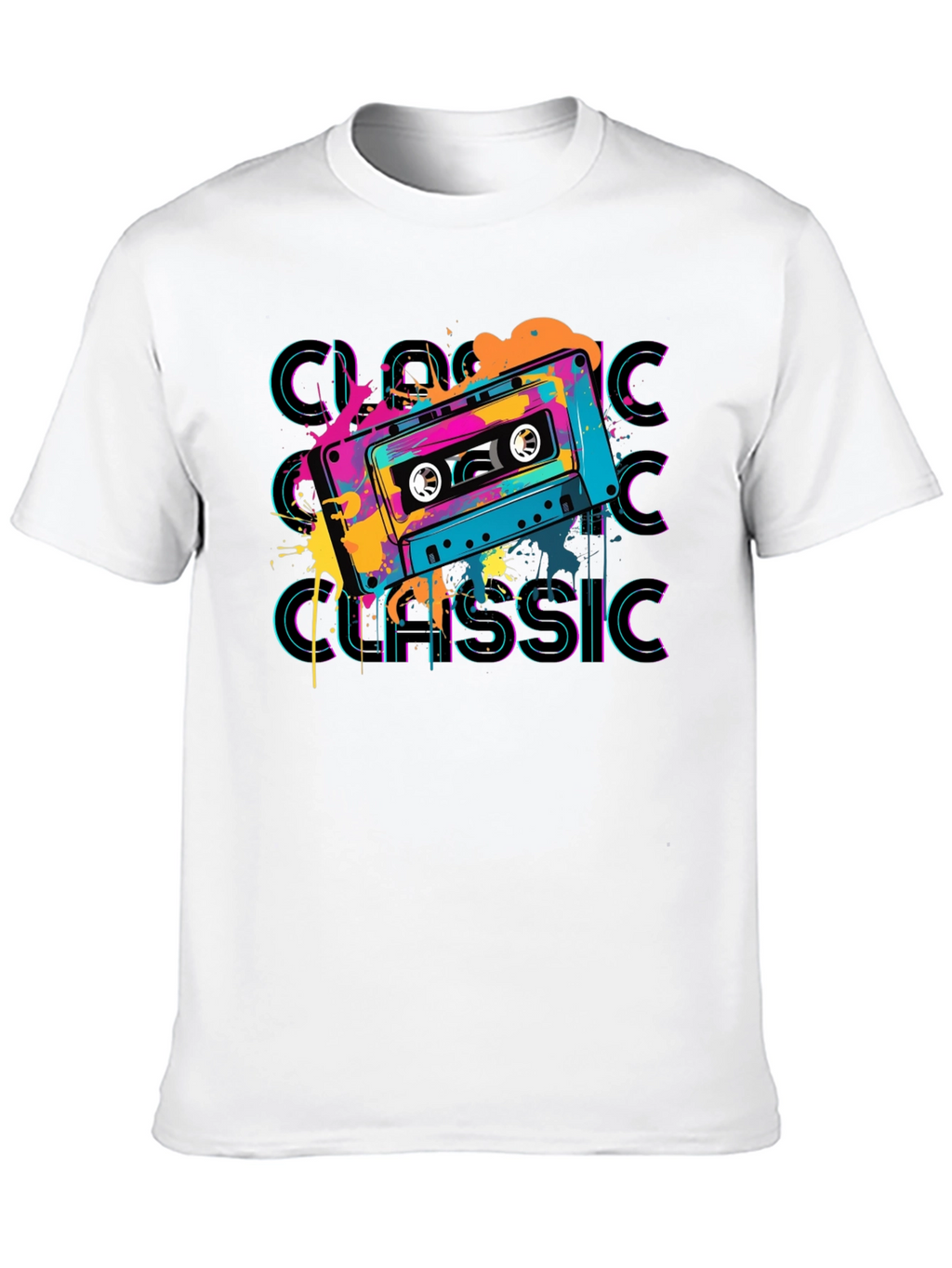 Retro Cassette Classic Graphic T-Shirt