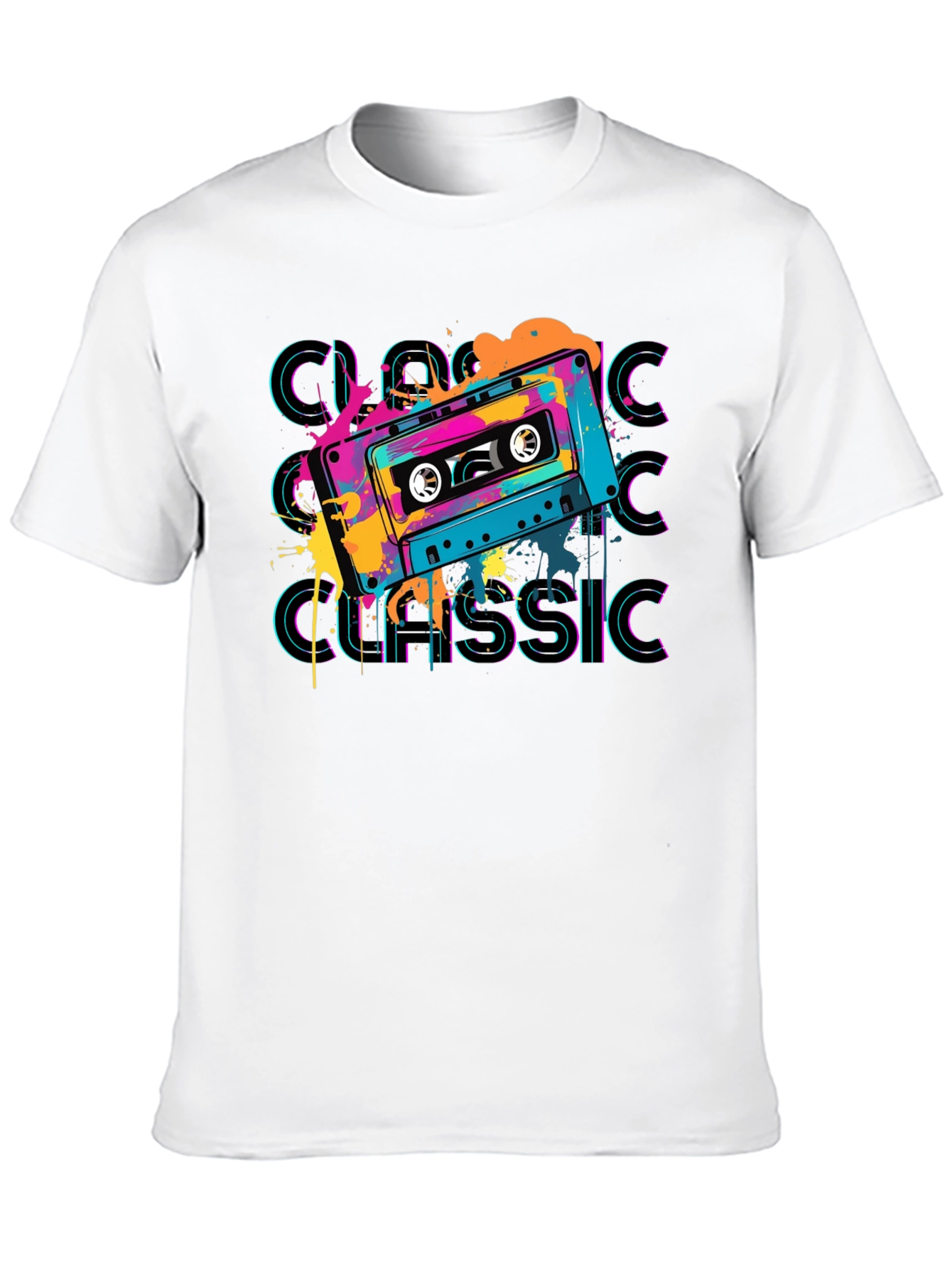 Retro Cassette Classic Graphic T-Shirt