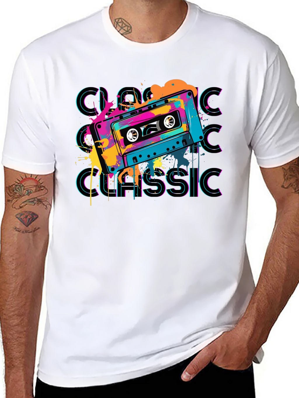 Retro Cassette Classic Graphic T-Shirt