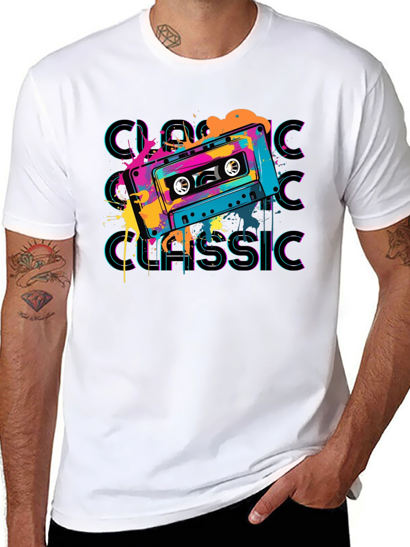 Retro Cassette Classic Graphic T-Shirt