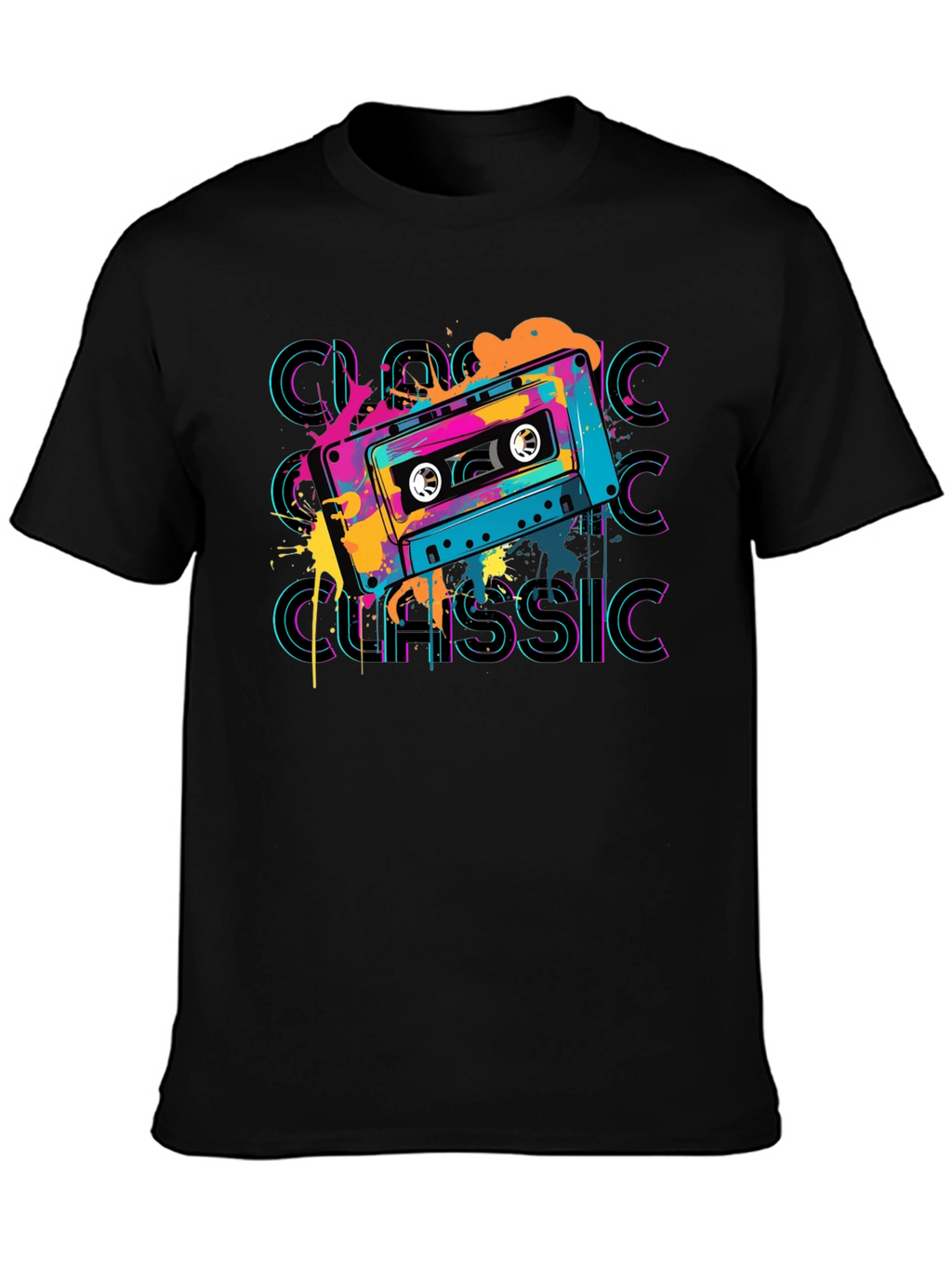 Retro Cassette Classic Graphic T-Shirt