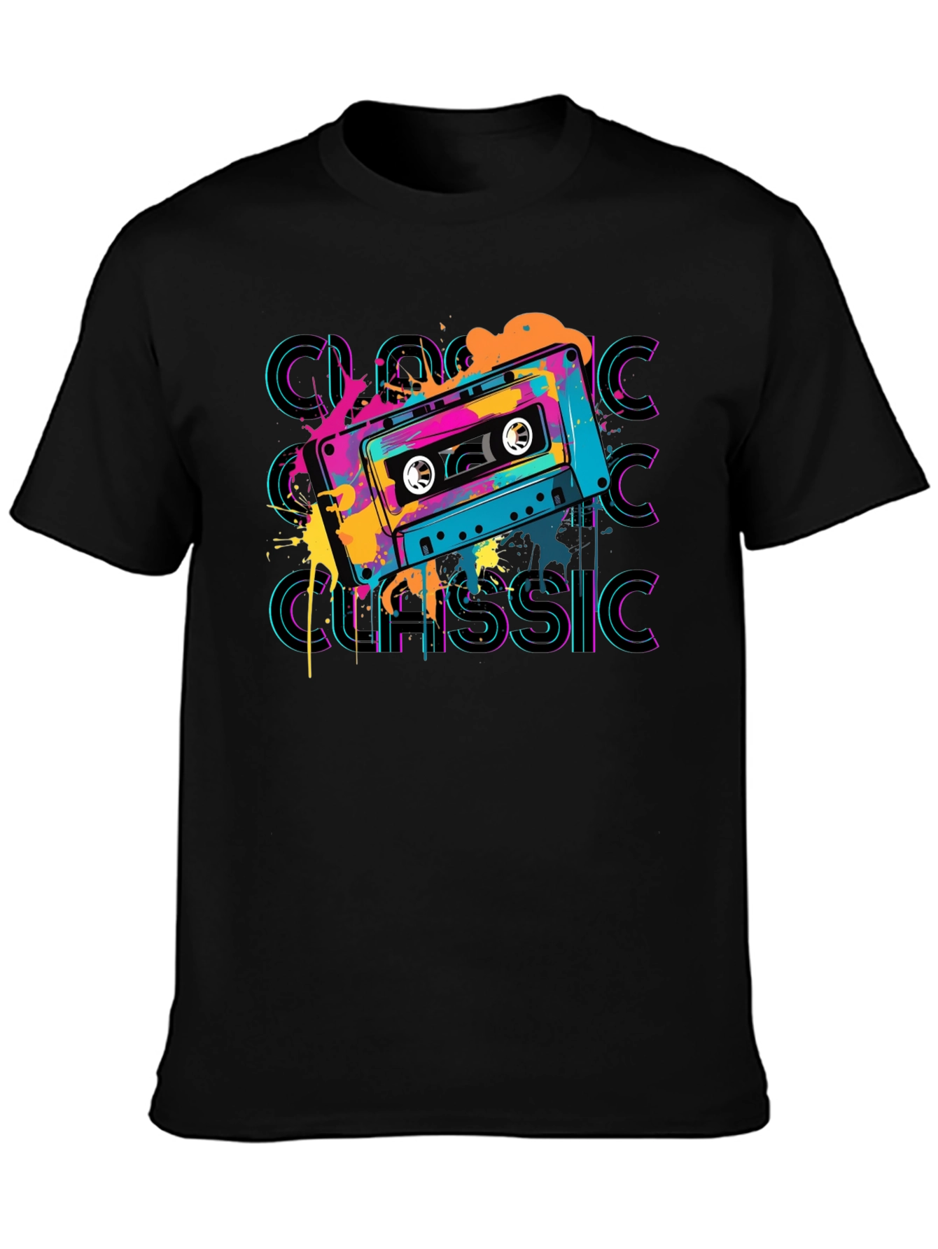 Retro Cassette Classic Graphic T-Shirt
