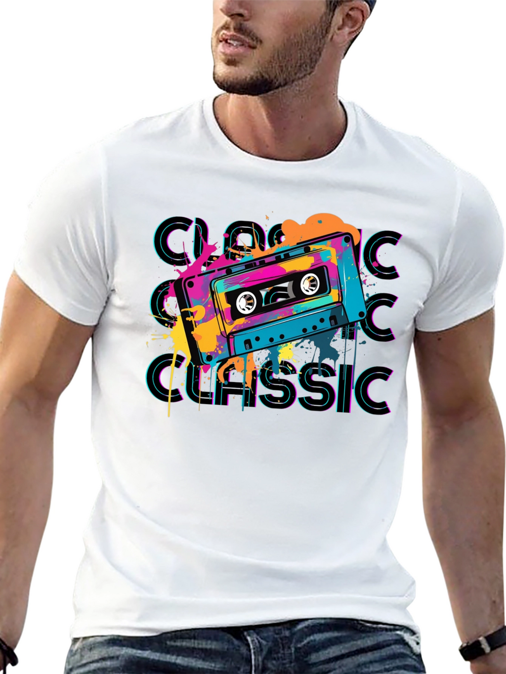 Retro Cassette Classic Graphic T-Shirt