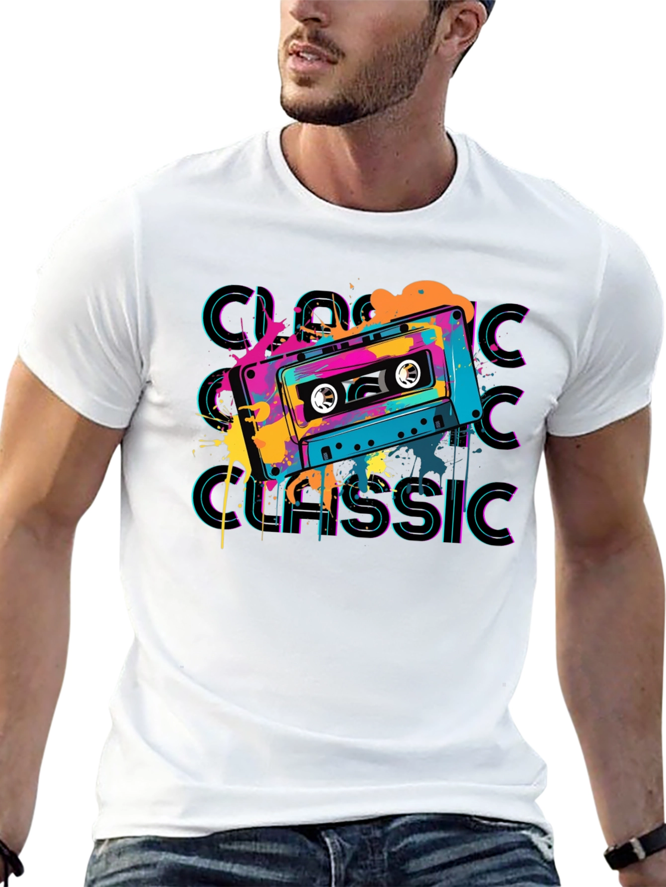Retro Cassette Classic Graphic T-Shirt