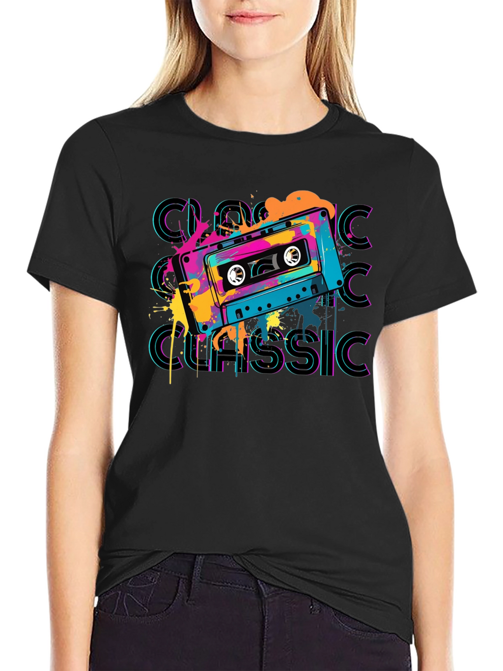 Retro Cassette Classic Graphic T-Shirt