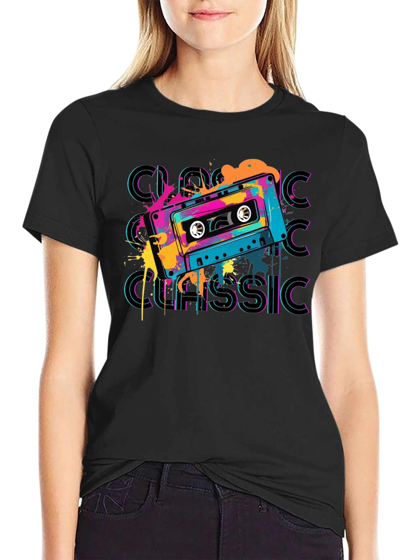 Retro Cassette Classic Graphic T-Shirt