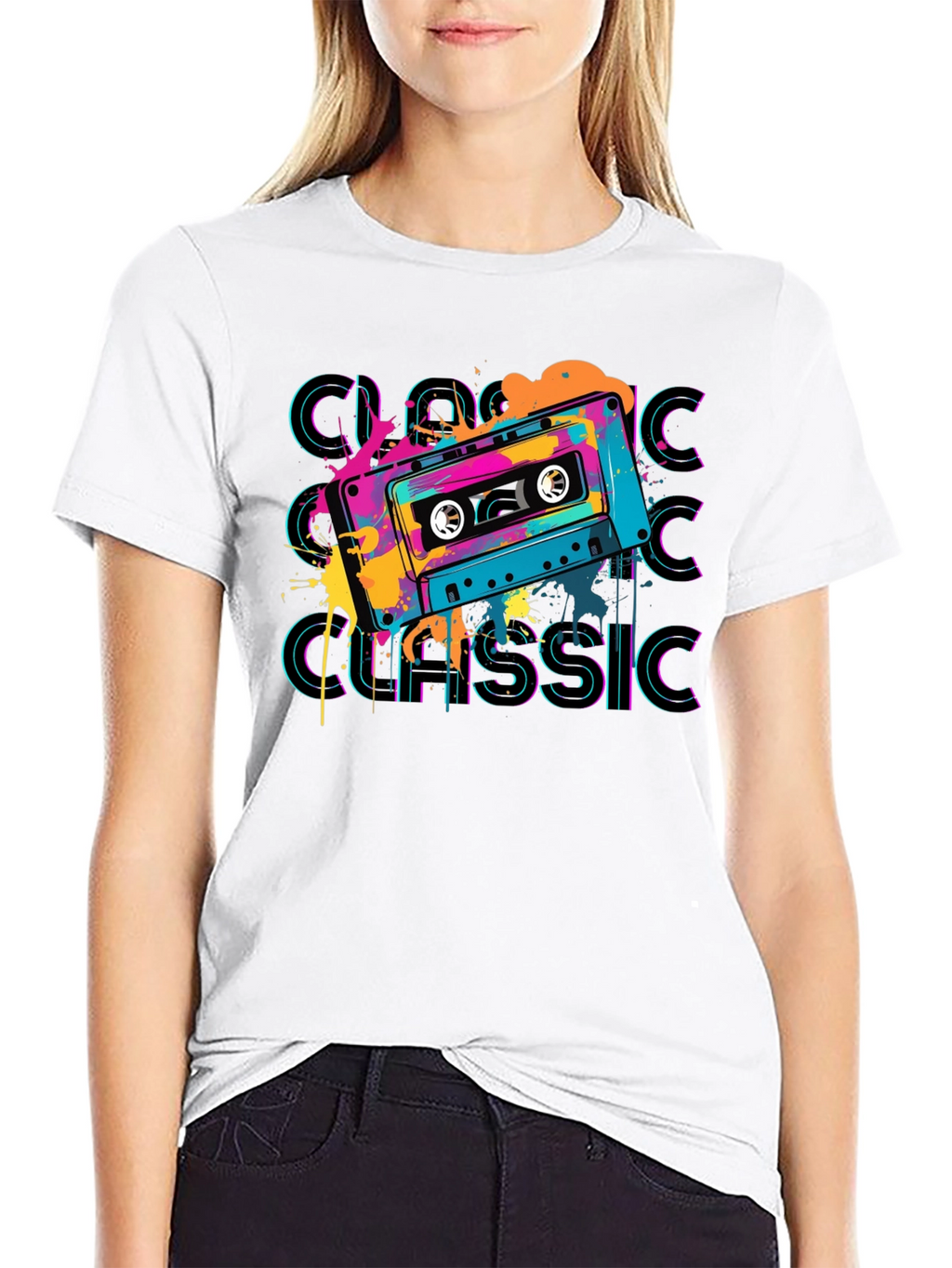 Retro Cassette Classic Graphic T-Shirt