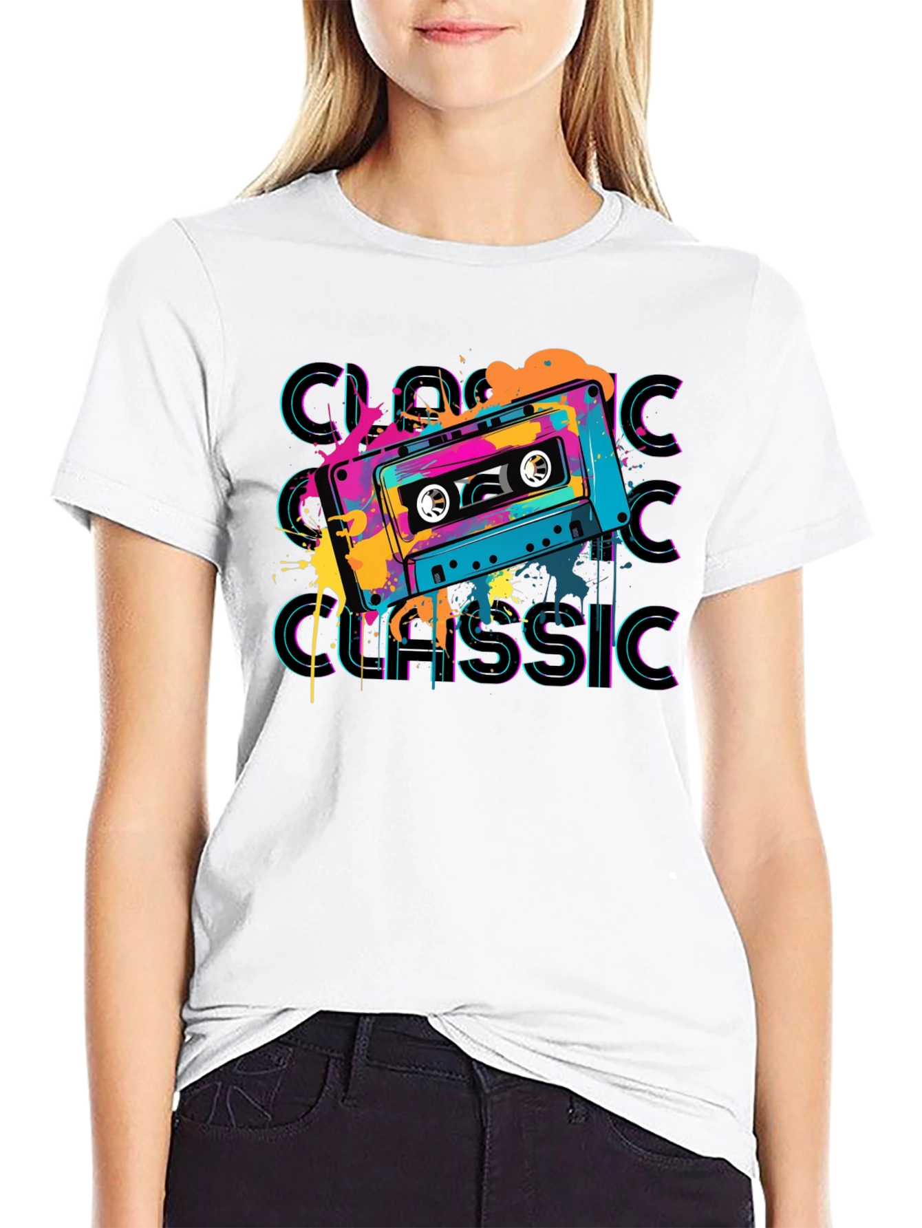 Retro Cassette Classic Graphic T-Shirt