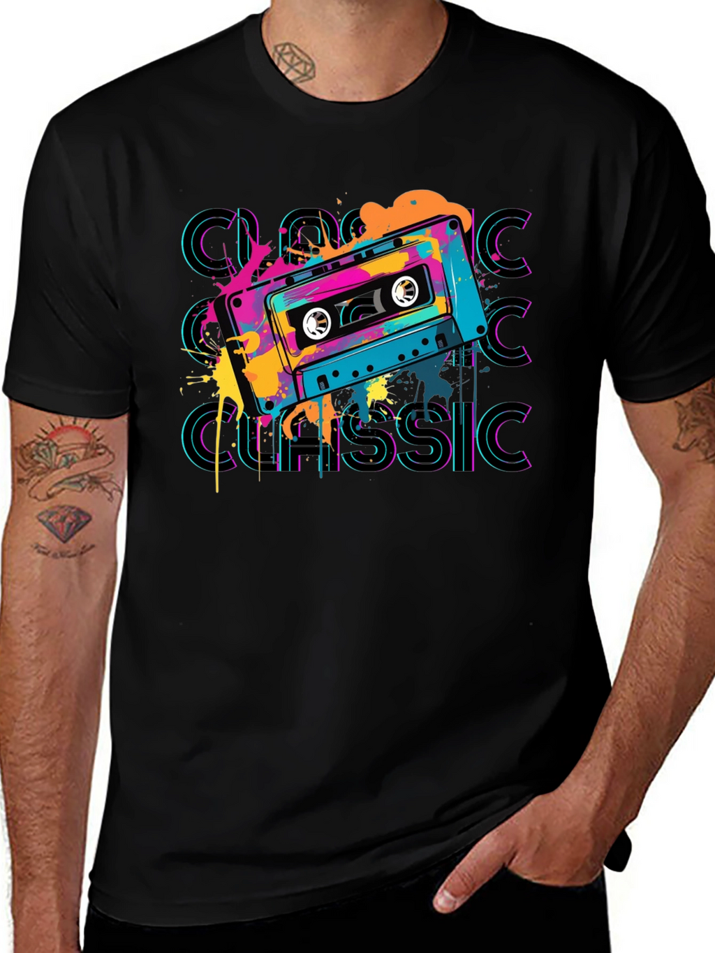 Retro Cassette Classic Graphic T-Shirt