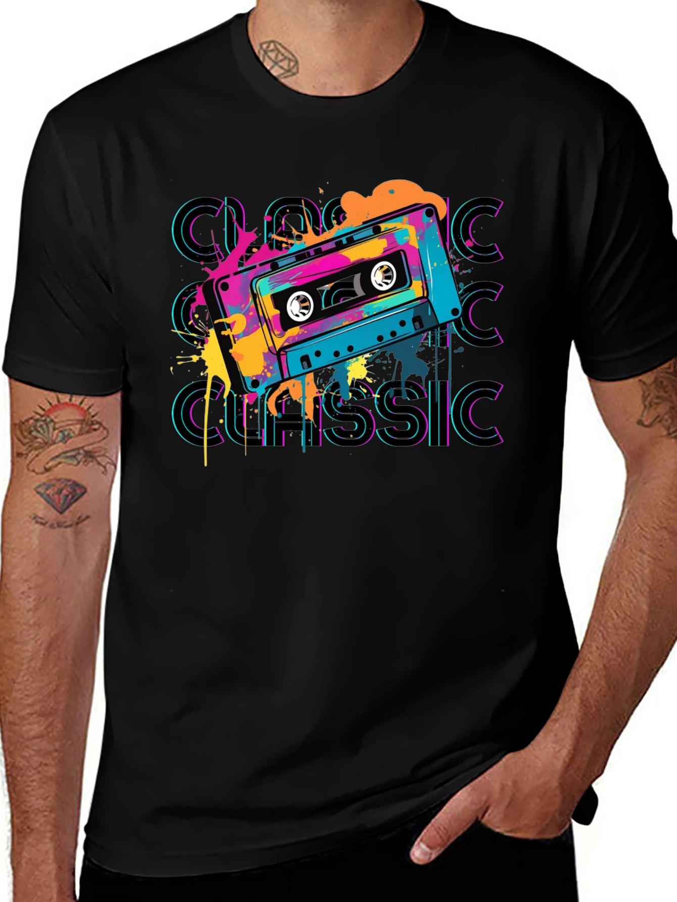Retro Cassette Classic Graphic T-Shirt
