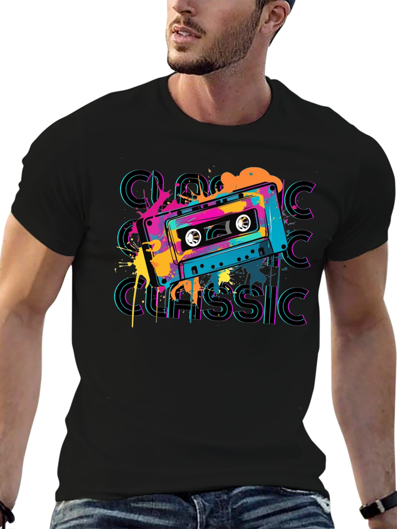 Retro Cassette Classic Graphic T-Shirt