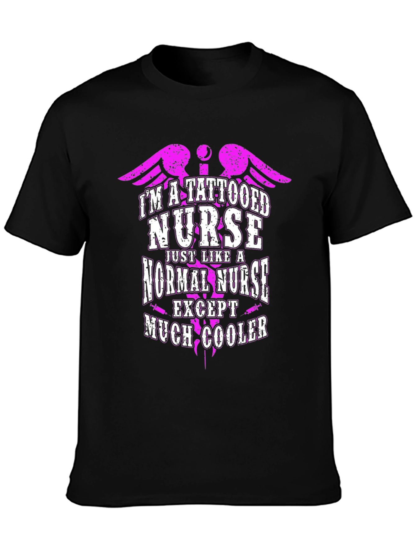 Tattooed Nurse Novelty Graphic T-Shirt