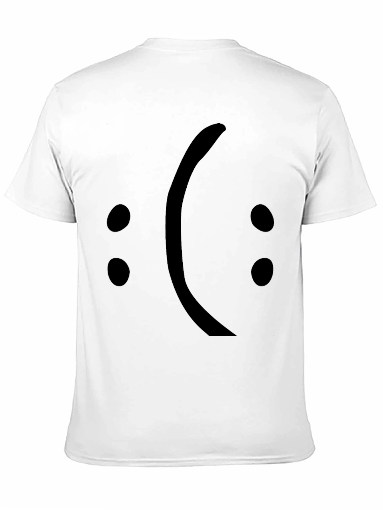 Sad Face Emoji T-Shirt - Black Graphic Tee