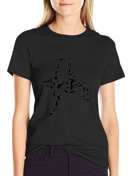 Animal Silhouette Black Graphic Tee