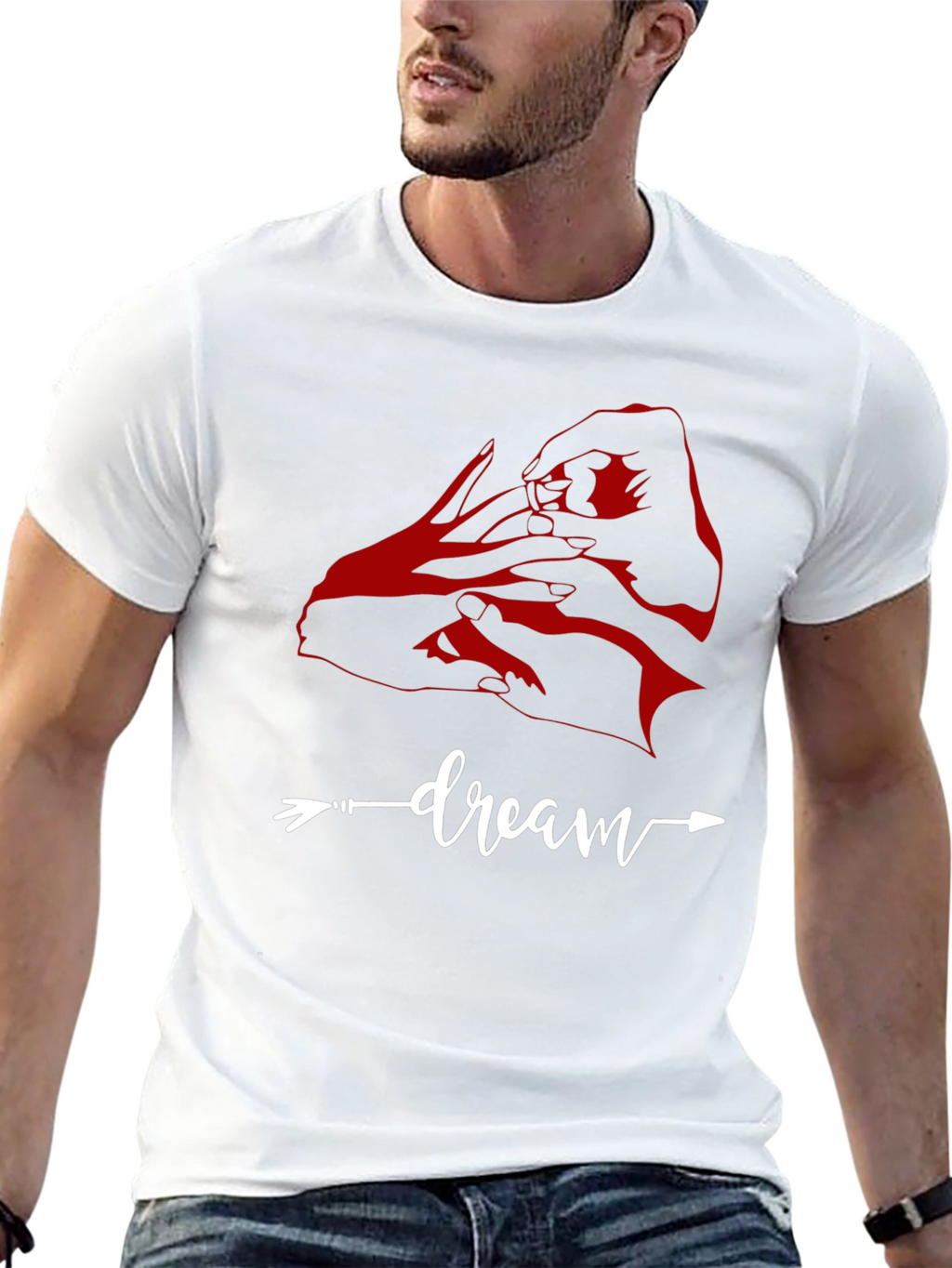 Dream Arrow Graphic Tee - Casual Cotton T-Shirt