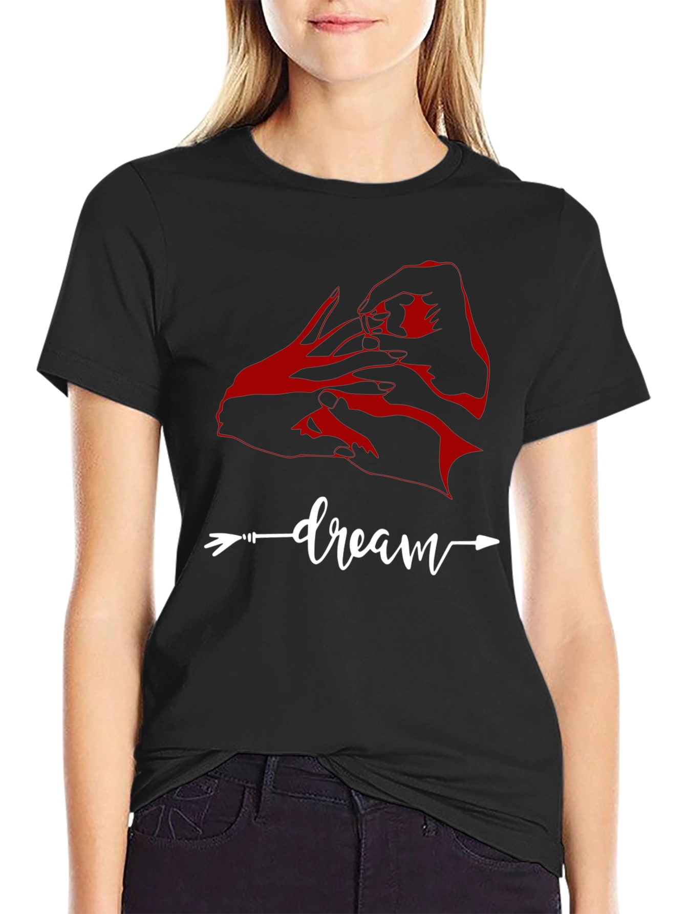 Dream Arrow Graphic Tee - Casual Cotton T-Shirt