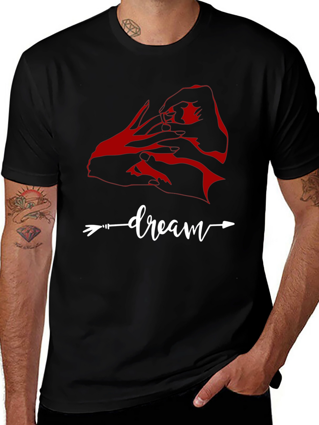 Dream Arrow Graphic Tee - Casual Cotton T-Shirt