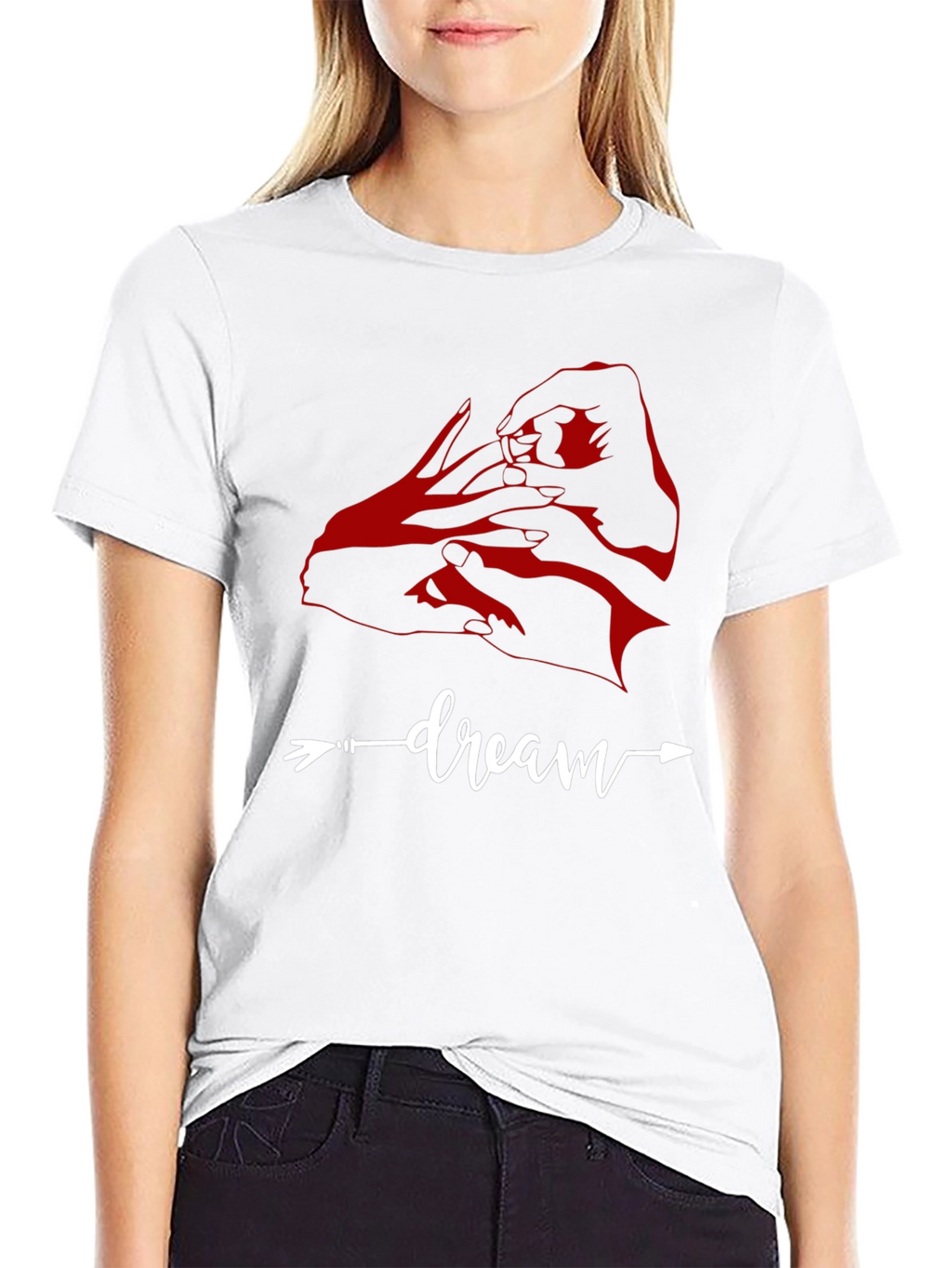 Dream Arrow Graphic Tee - Casual Cotton T-Shirt