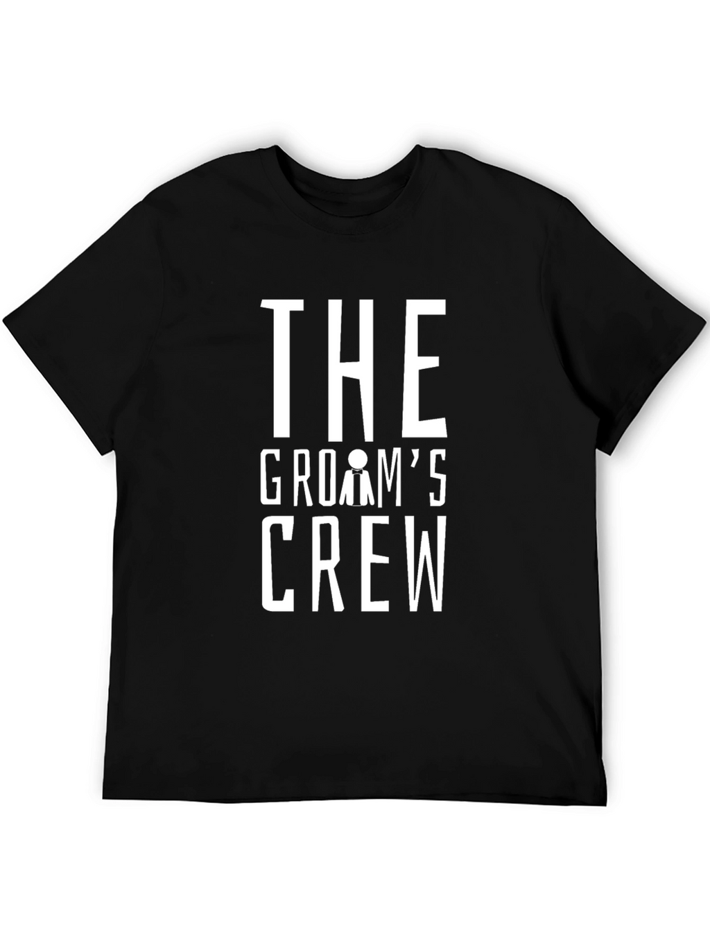 Grooms Crew T-Shirt - Black Wedding Party Tee