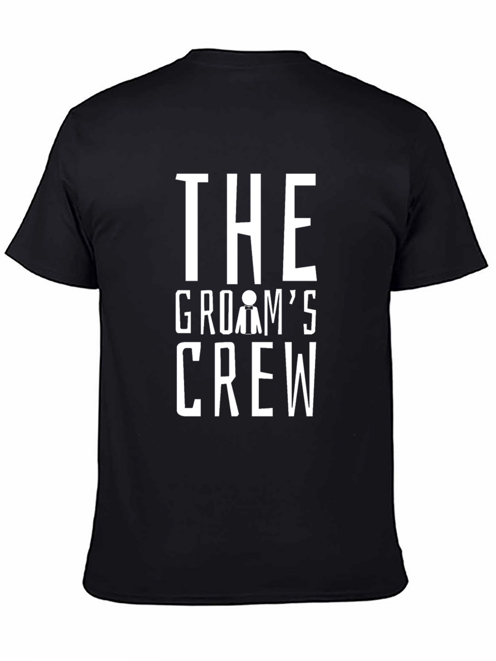 Grooms Crew T-Shirt - Black Wedding Party Tee
