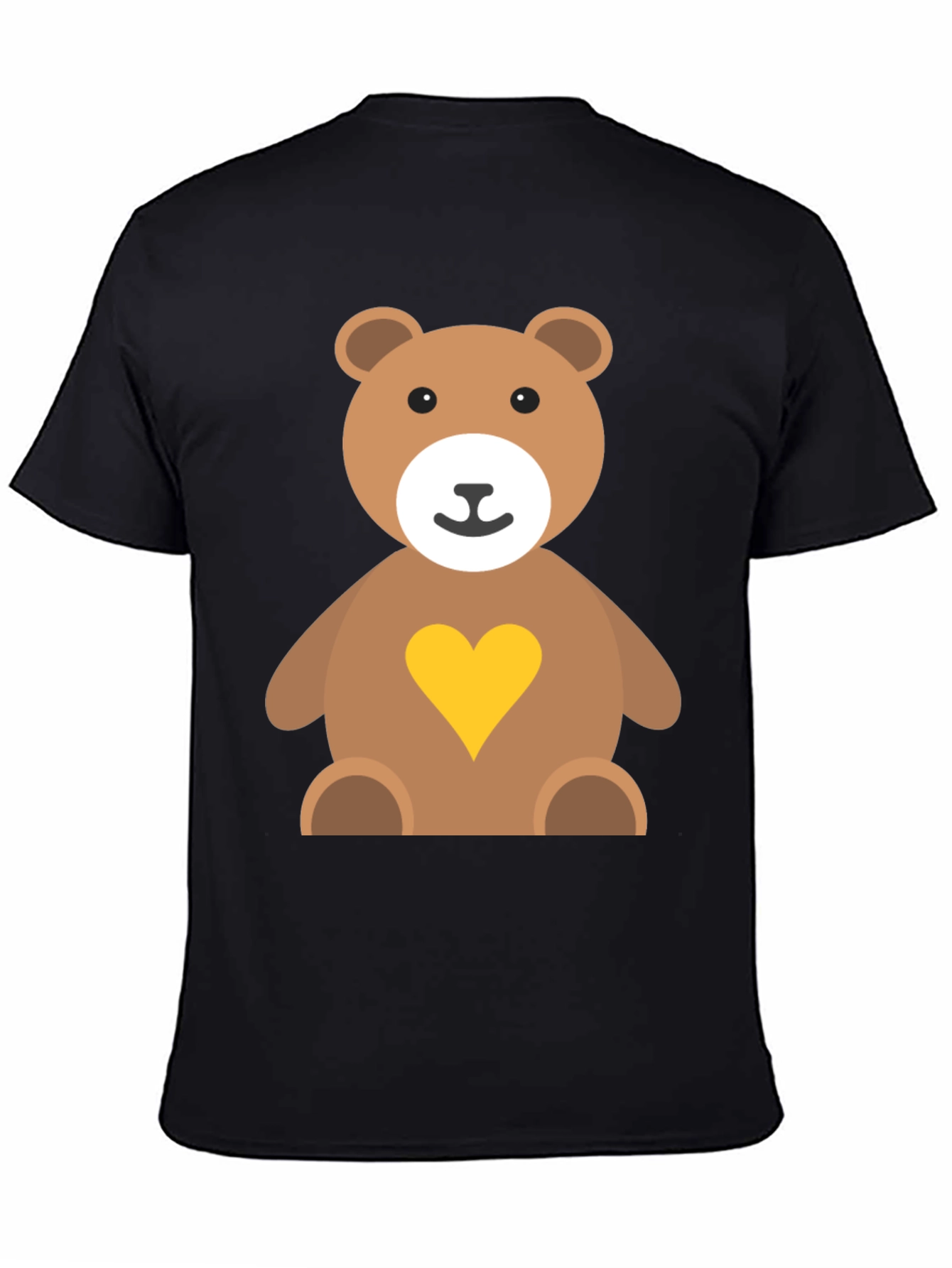 Cute Teddy Bear Heart Graphic Tee - Soft Cotton Blend Shirt