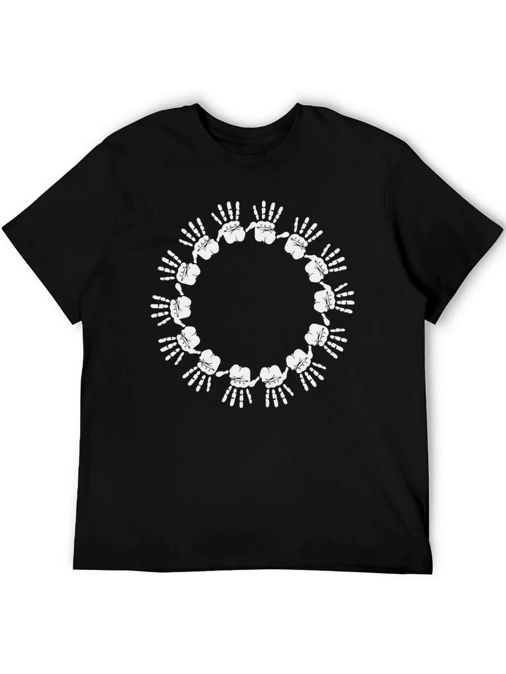 Hand Circle Graphic Black T-Shirt