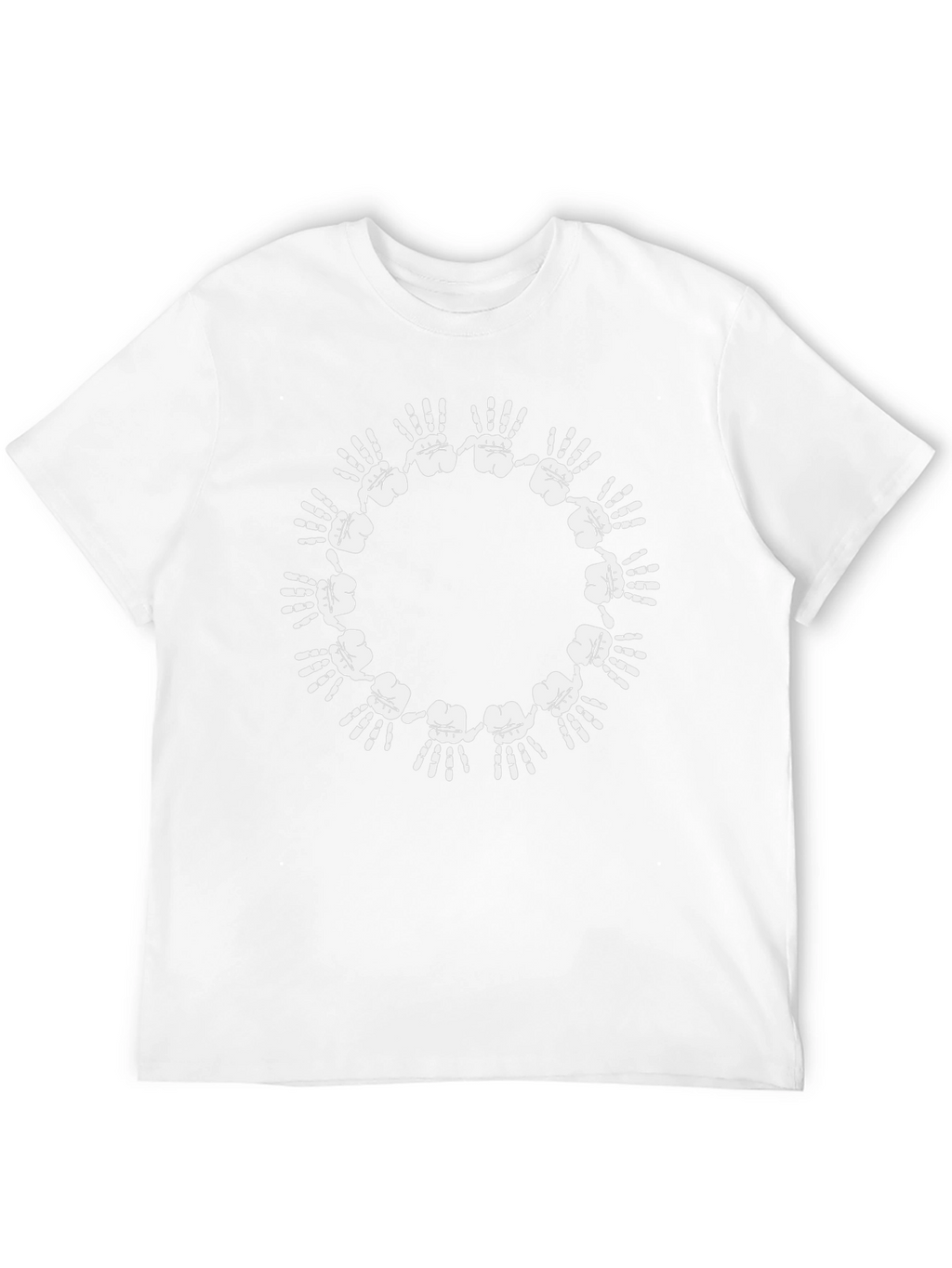 Hand Circle Graphic Black T-Shirt