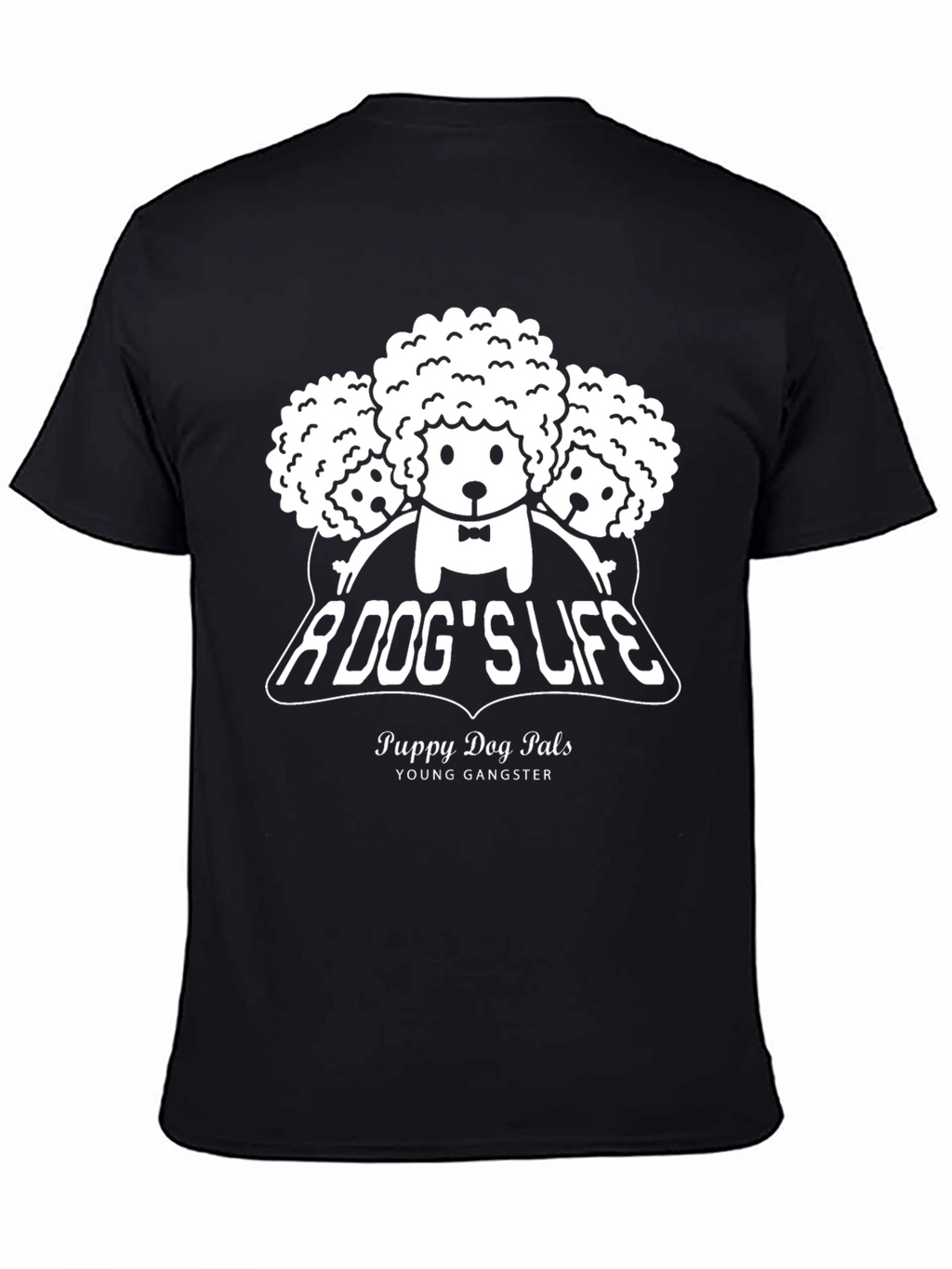 A Dogs Life Puppy Dog Pals Black Graphic Tee