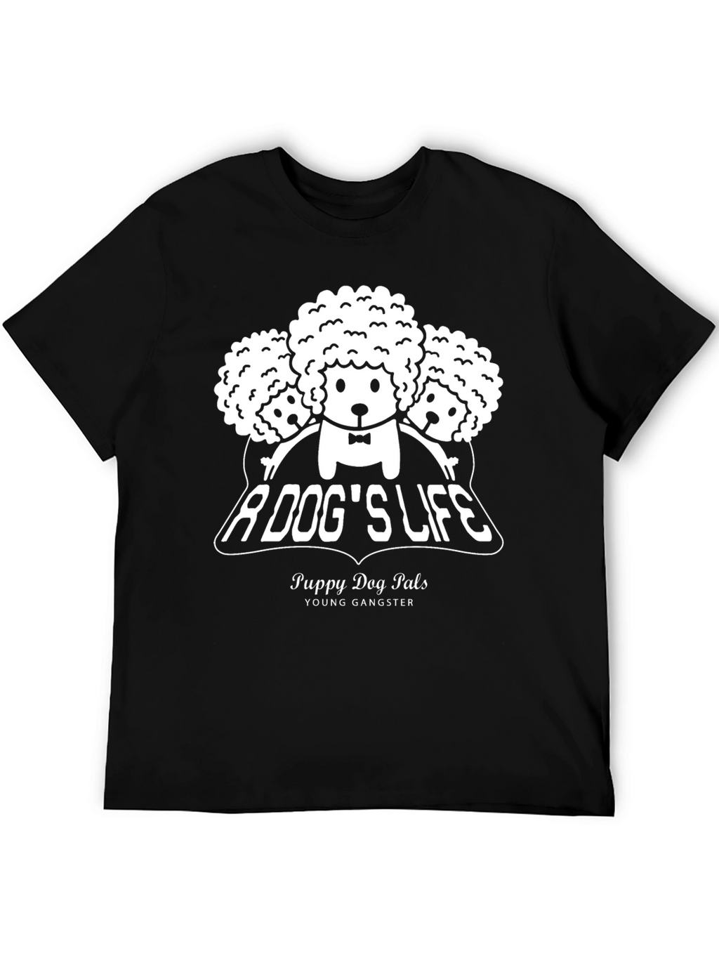 A Dogs Life Puppy Dog Pals Black Graphic Tee